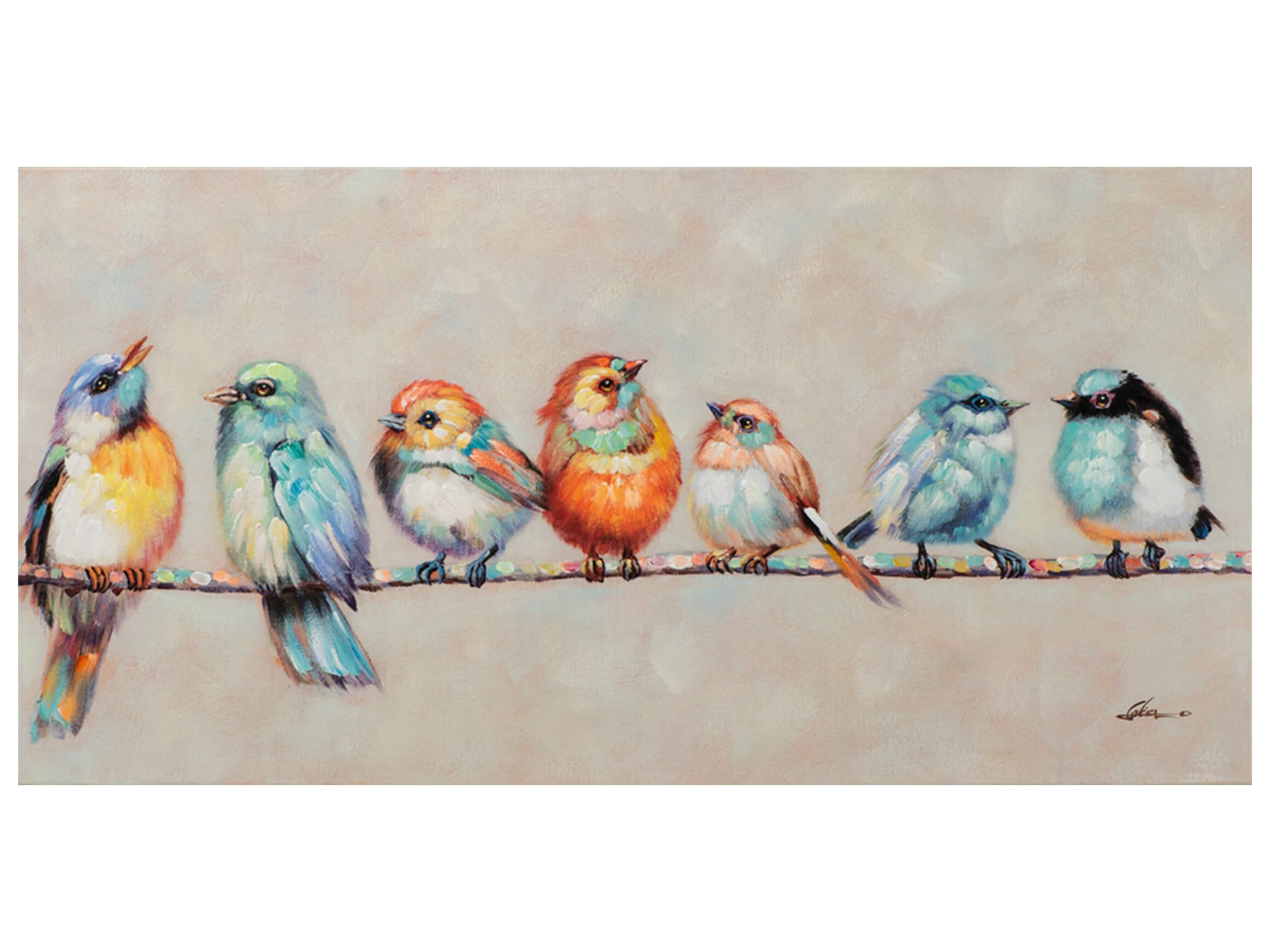 image LAND Bild Vögelchen Auf Einem Ast  | Schubiger Möbel