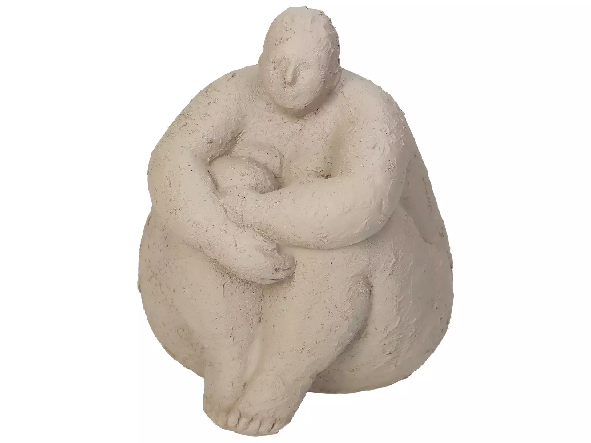 Figur Big Woman Sitzend H: 17 cm Kersten / Farbe: Weiss