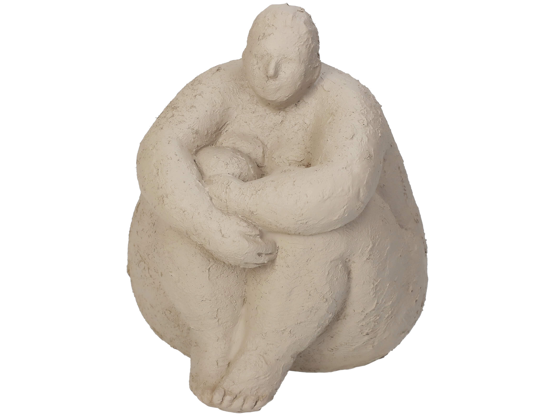 Figur Big Woman Sitzend H: 17 cm Kersten / Farbe: Weiss