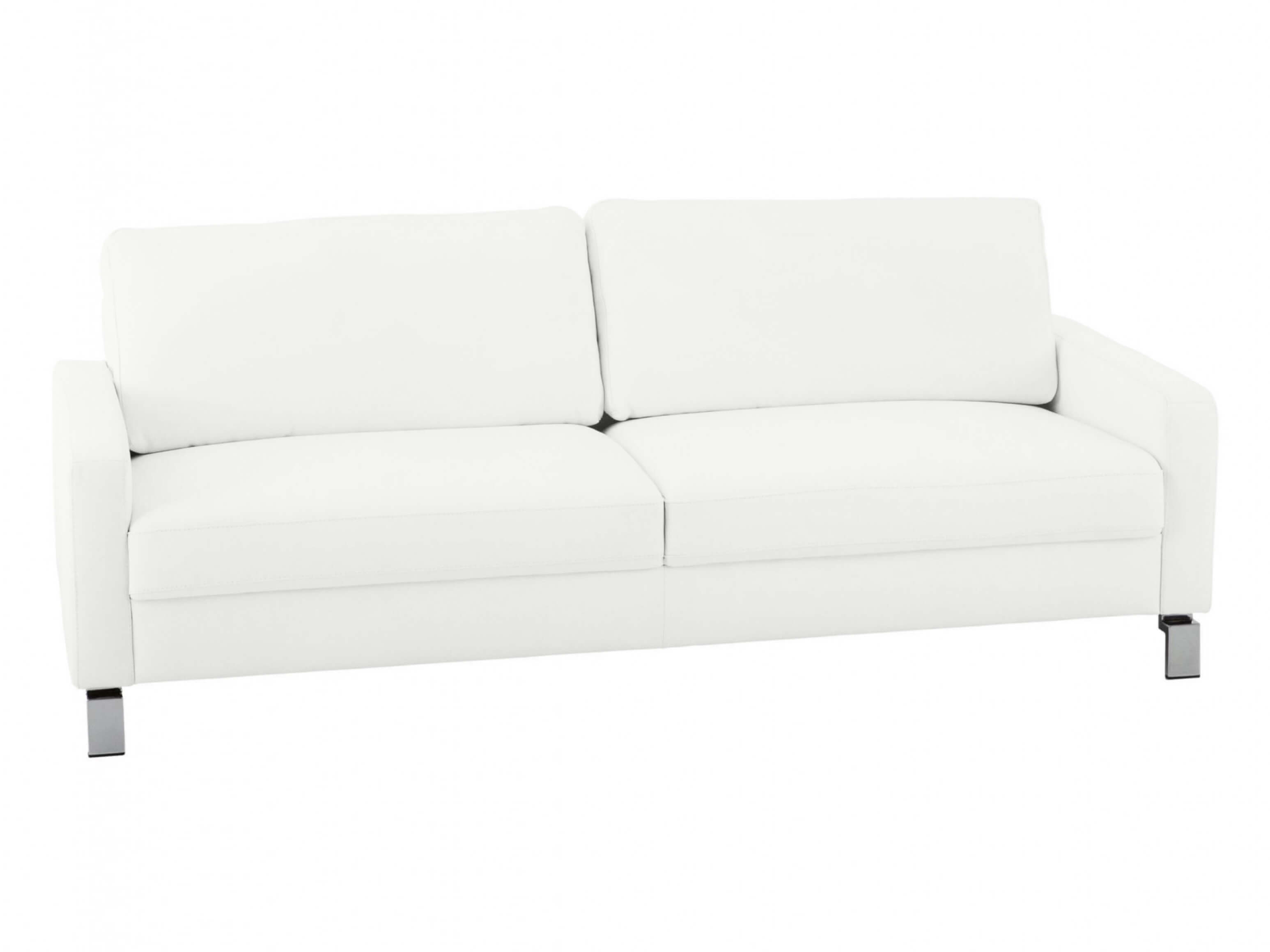 Sofa Interims Basic B: 204 cm Candy / Farbe: Bianco / Material: Leder Basic