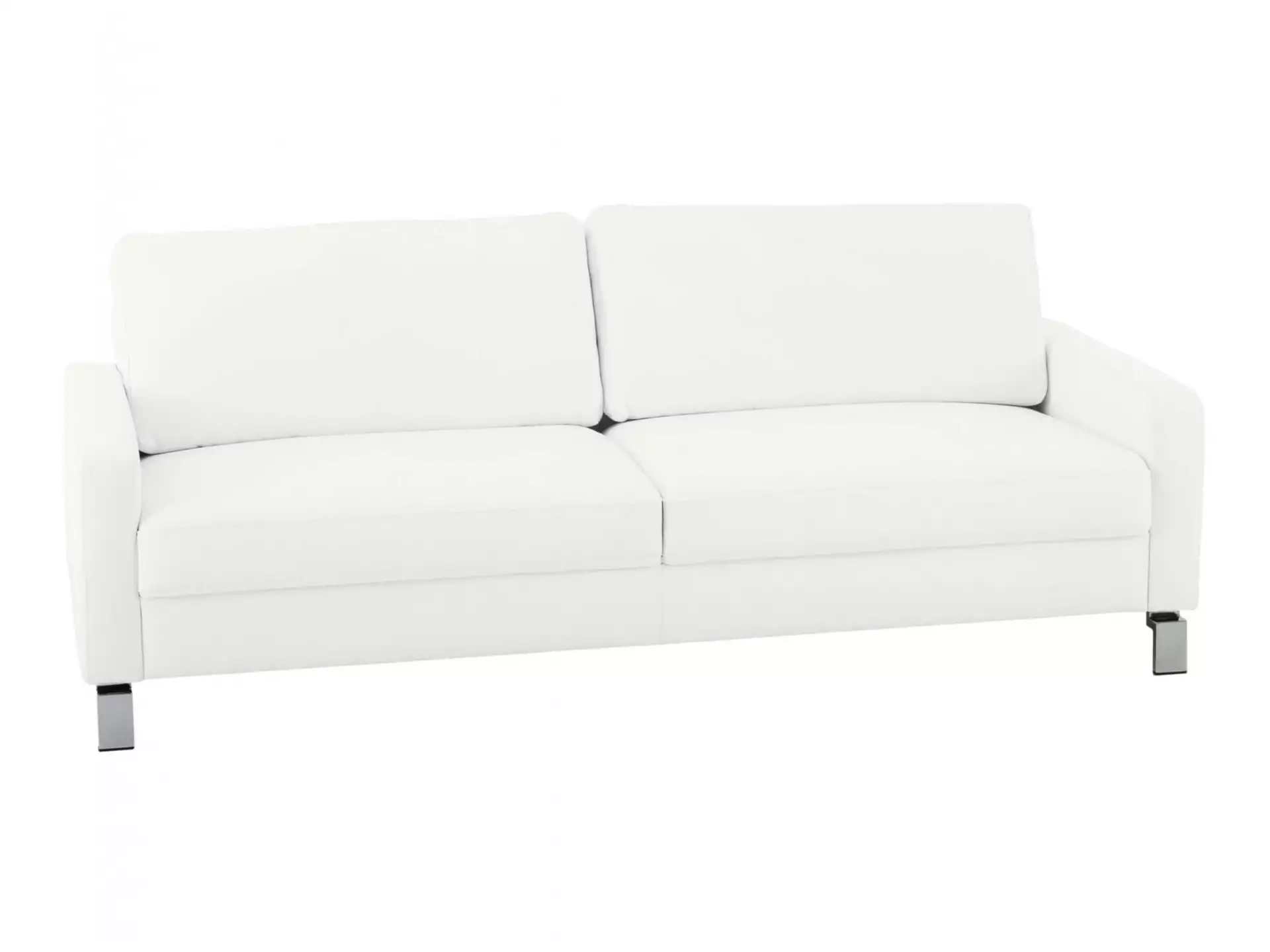 Sofa Interims Basic B: 204 cm Candy / Farbe: Bianco / Material: Leder Basic