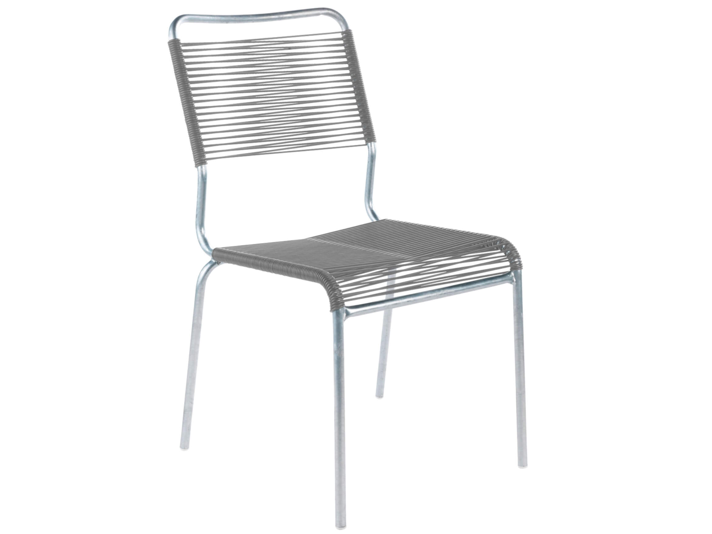 Spaghetti-Stuhl Rigi Feuerverzinkt von Schaffner / Farbe: Alusilber / Grösse: 47 x 65 cm