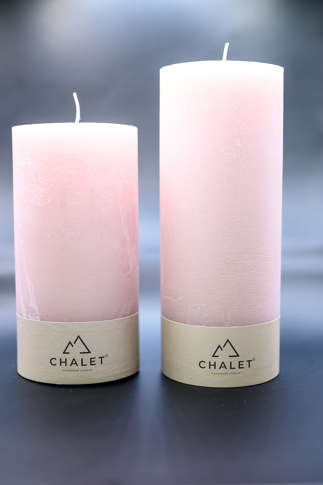 Stumpenkerze Puder 10x20cm Decofinder