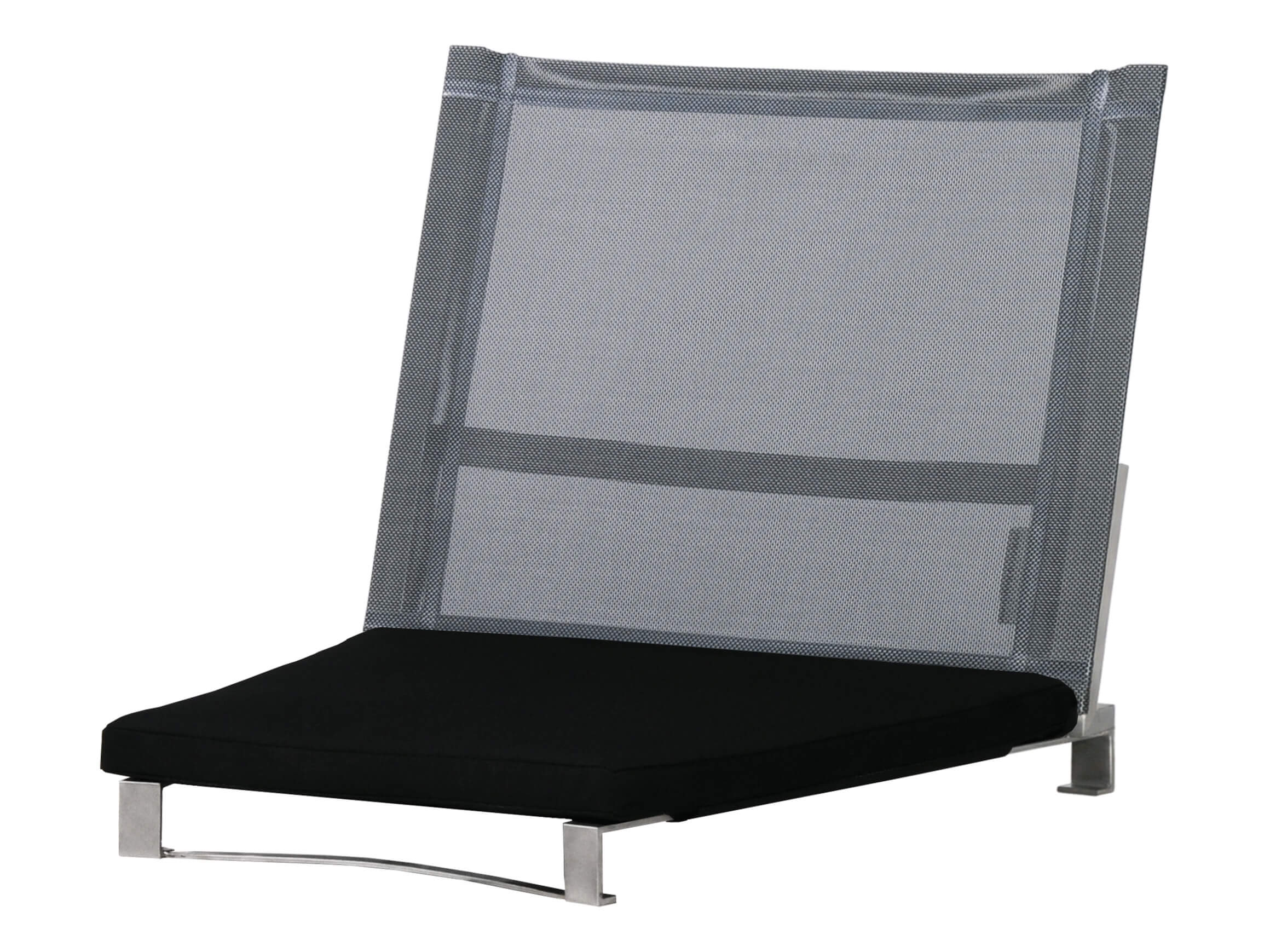 Rückenlehne Onyx, Textilene Anthrazit, b 50 cm t 49 cm h 44 cm