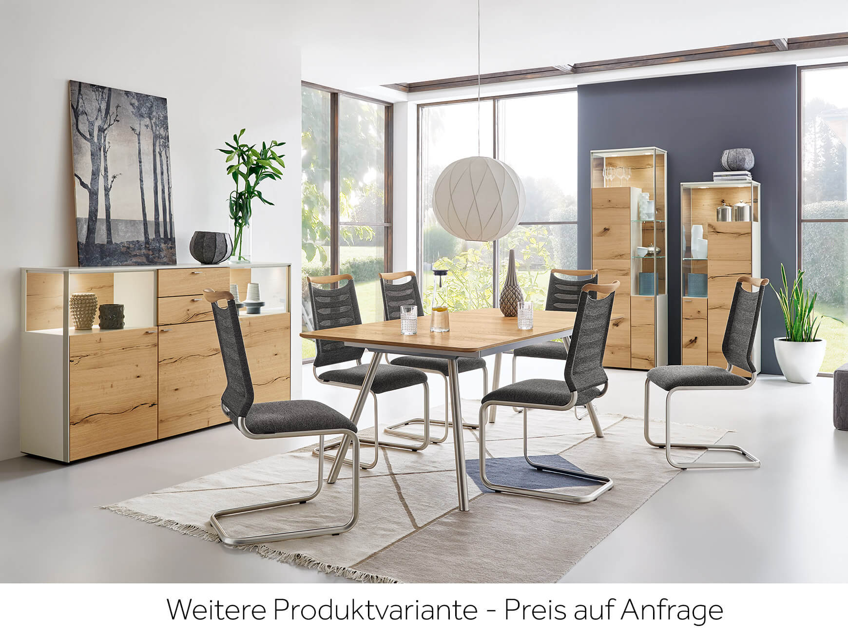 Stuhl Levin Von Venjakob, Stoff Anthrazit, b 49 cm t 61 cm h 101 cm