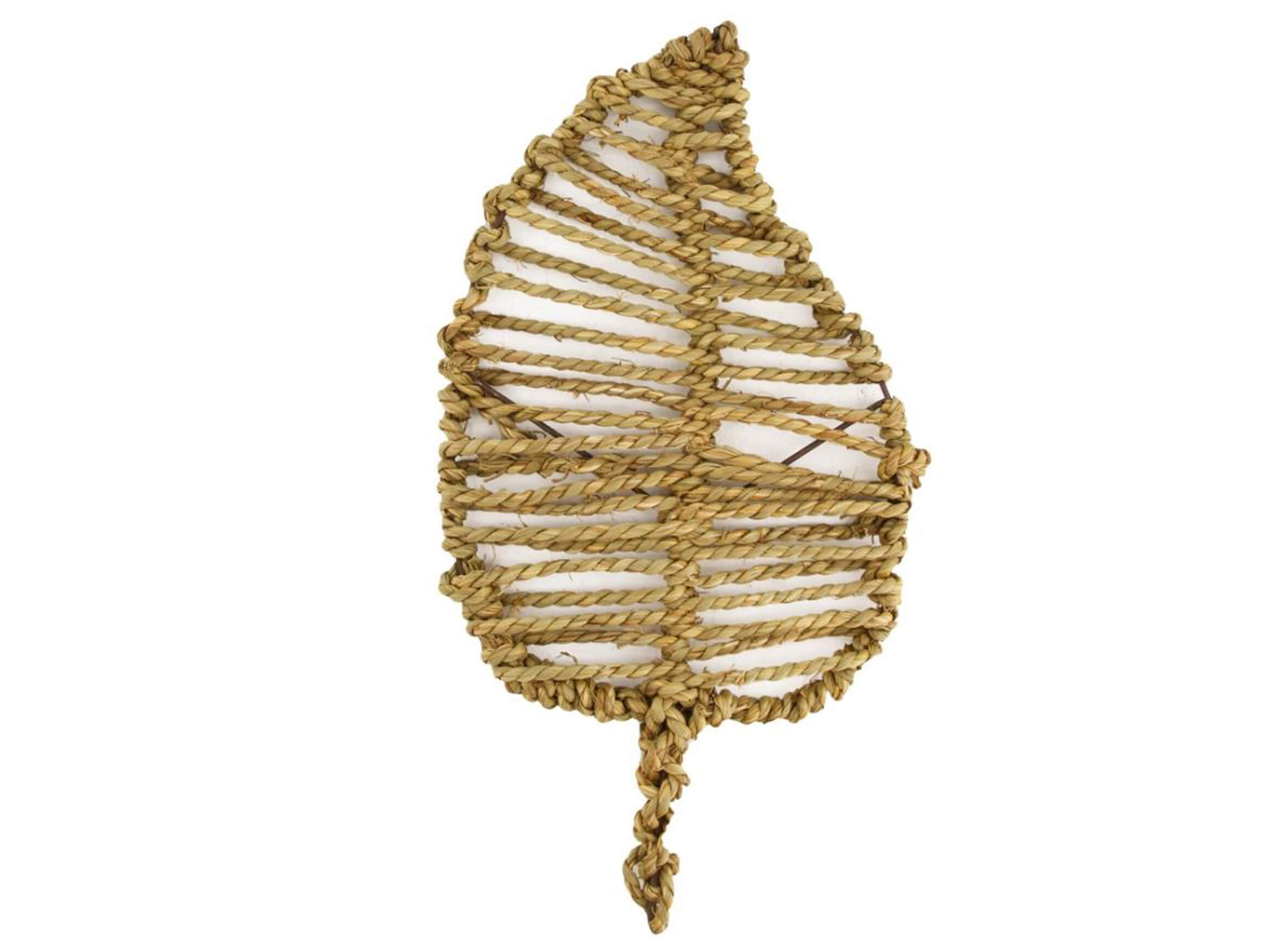 Dijk Kunstblume Papier-Schnur-Blatt, Hellgrau H: 38 cm  | Schubiger Möbel