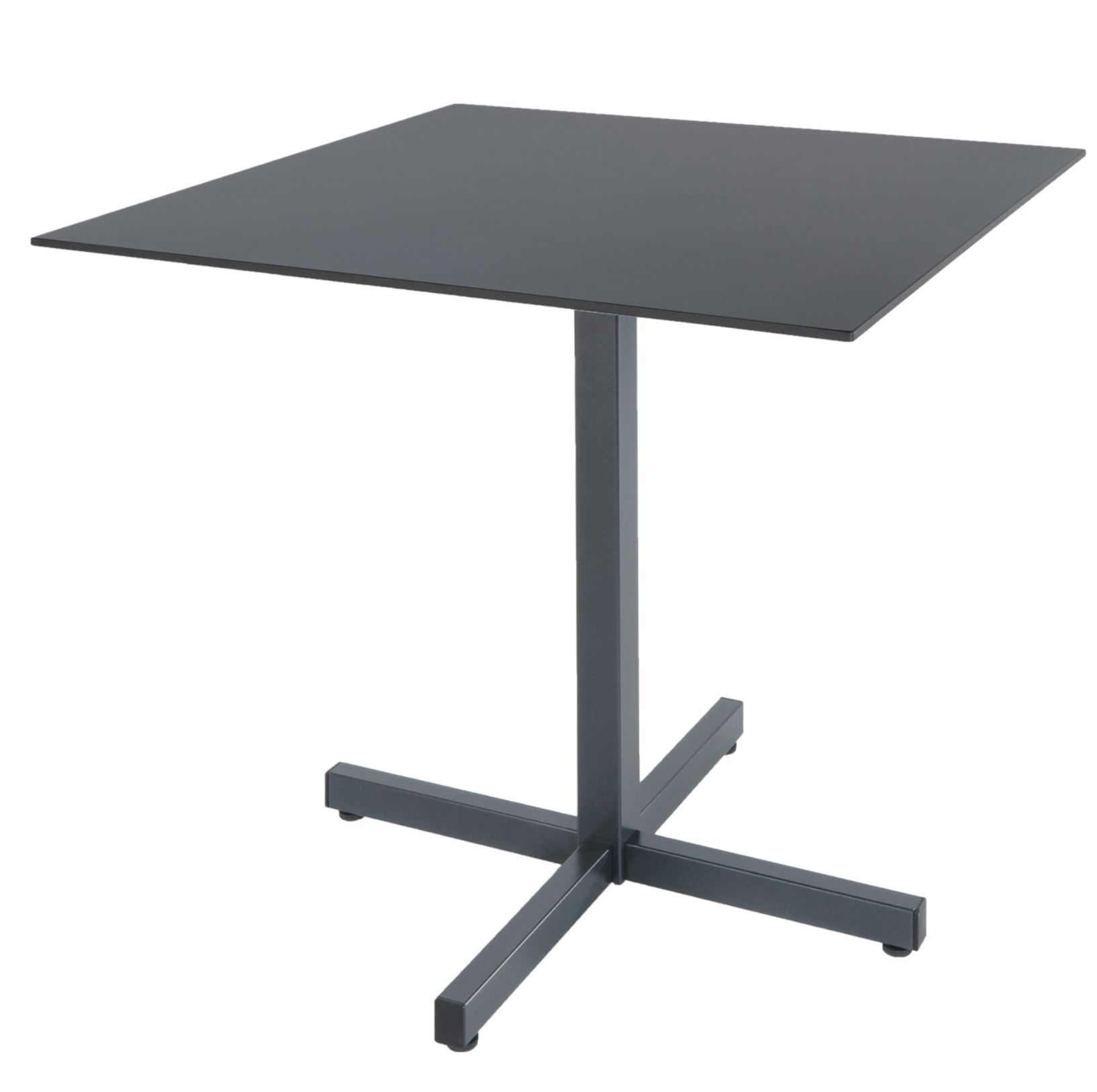 Luzern garden table from Schaffner / Colour: Graphite / Size: 80 x 80 cm