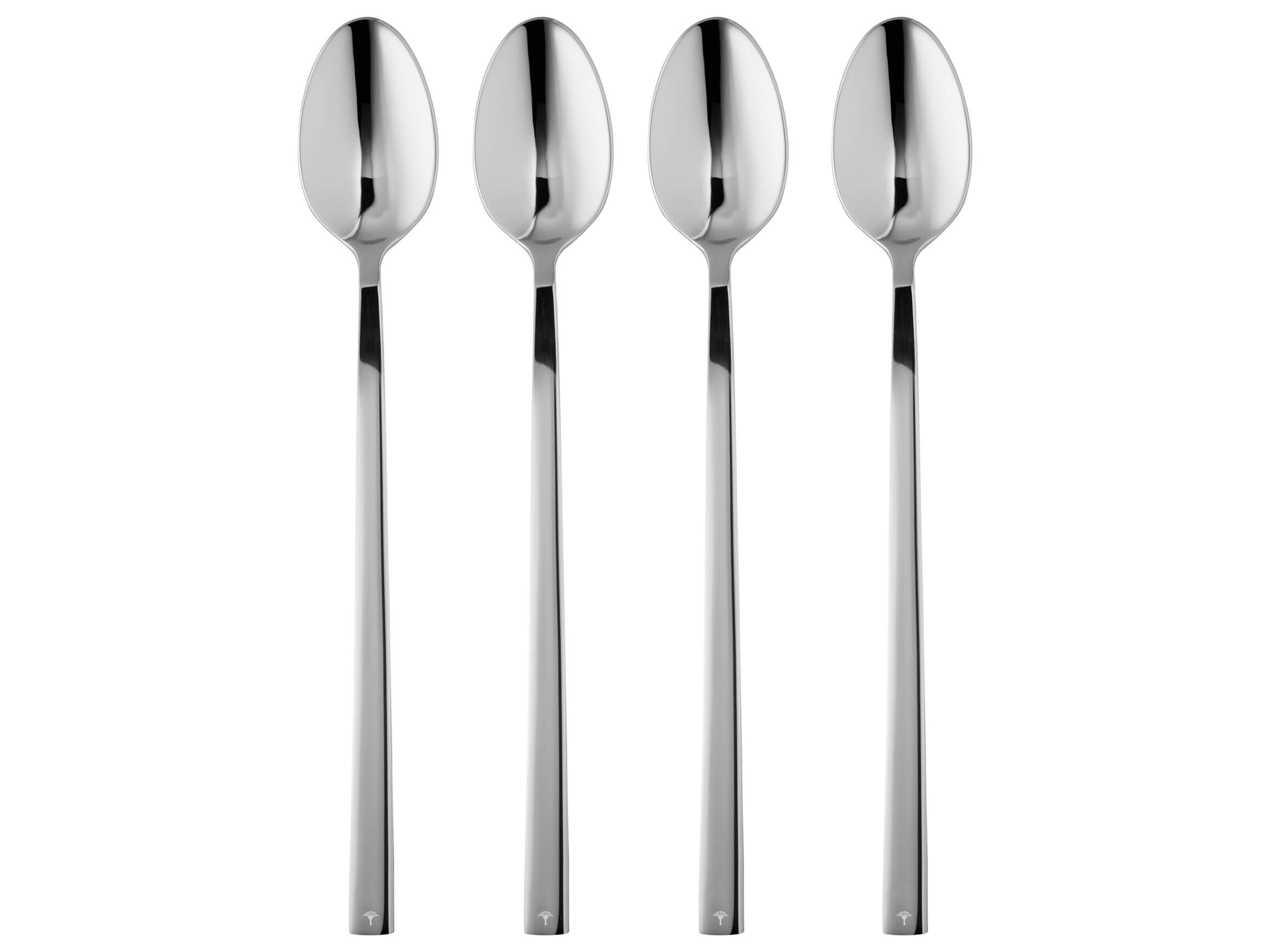 Joop Latte Macchiato-Löffel Cornflower, Glänzend Set à 4 Grau | Schubiger Möbel