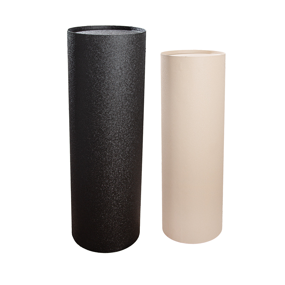 Gilde Säule 2er Set, Basseterre, Eisen, Creme, Schwarz H: 90 c  | Schubiger Möbel