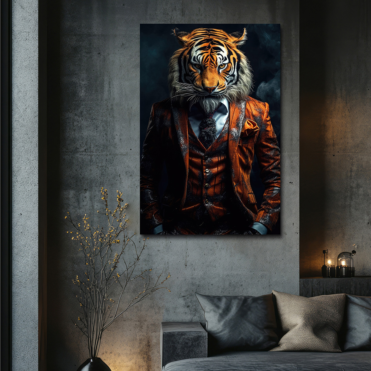 Canvas-Stylish Tiger-image LAND