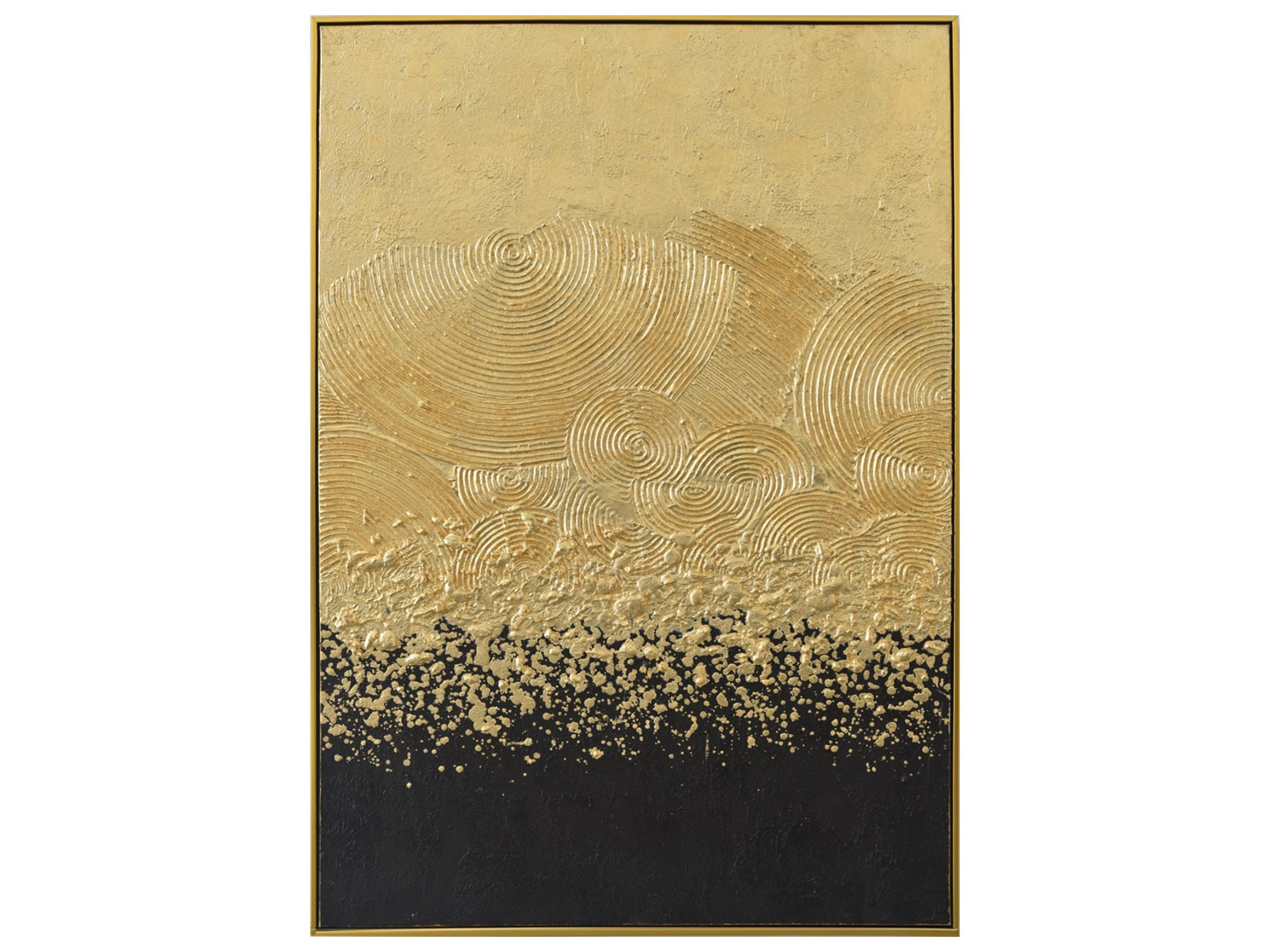 image LAND Bild mit Rahmen Gold Akzentuiert Schwarz  | Schubiger Möbel