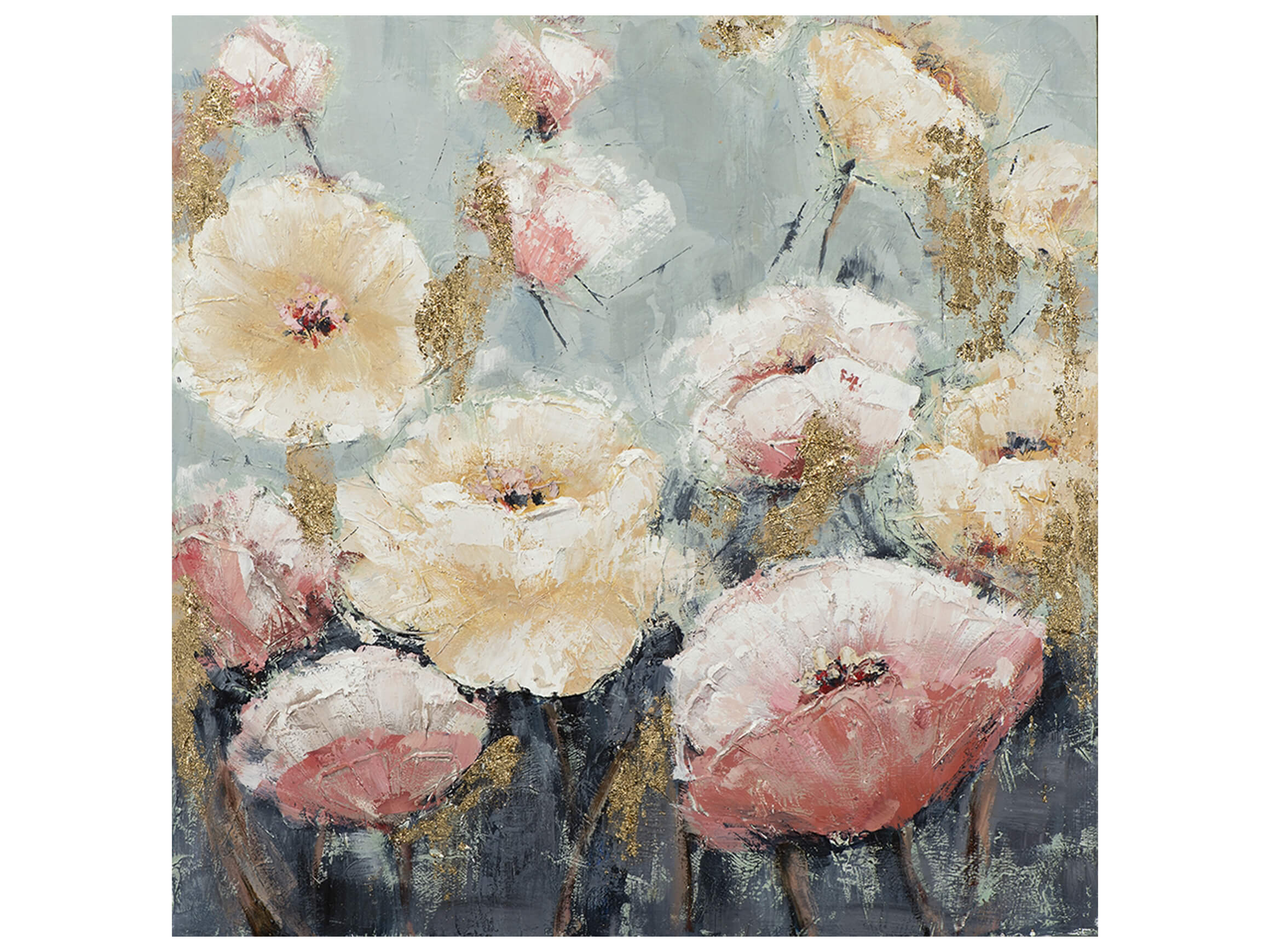 image LAND Bild Blüten in Rosa und Beige Rosa | Schubiger Möbel