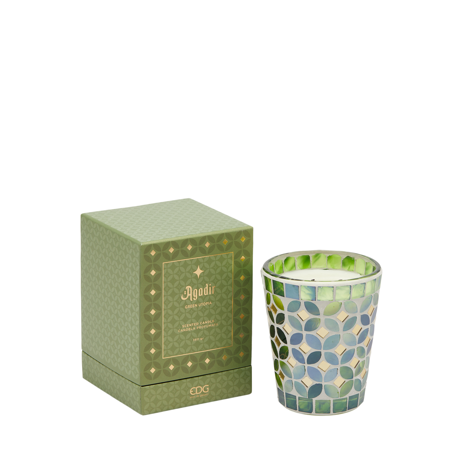 Duftkerzen Green Utopia H: 12 cm Edg