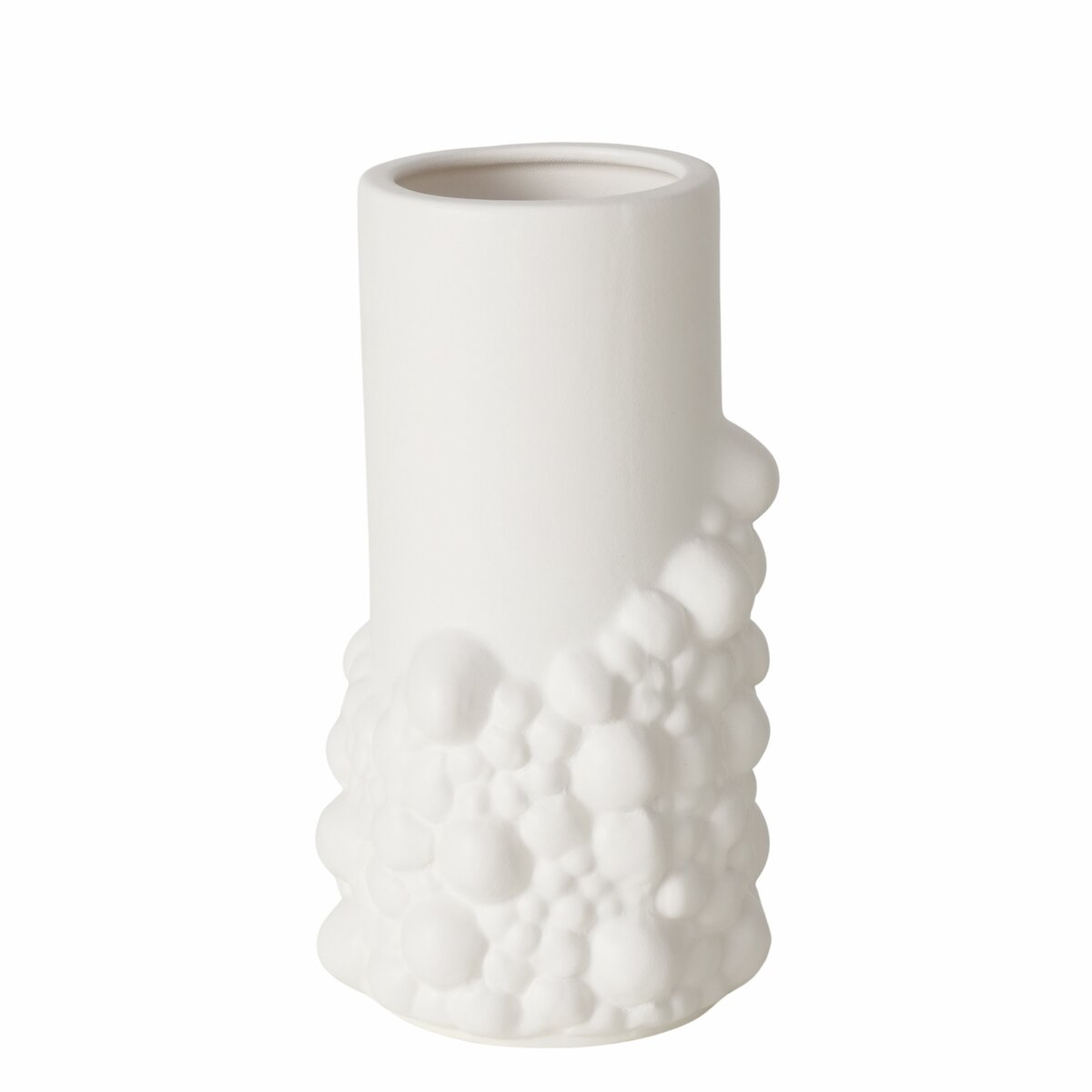 Vase Bule, Steingut, Weiss von Roomio