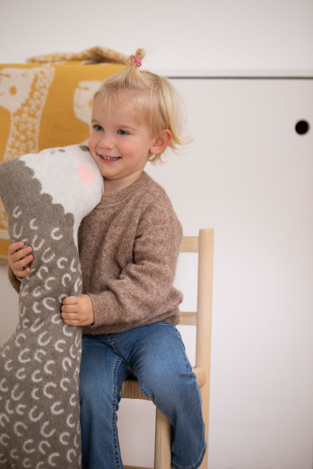 Kissen Mila Alpaka, Rauch 16 x 39 cm Sander AG