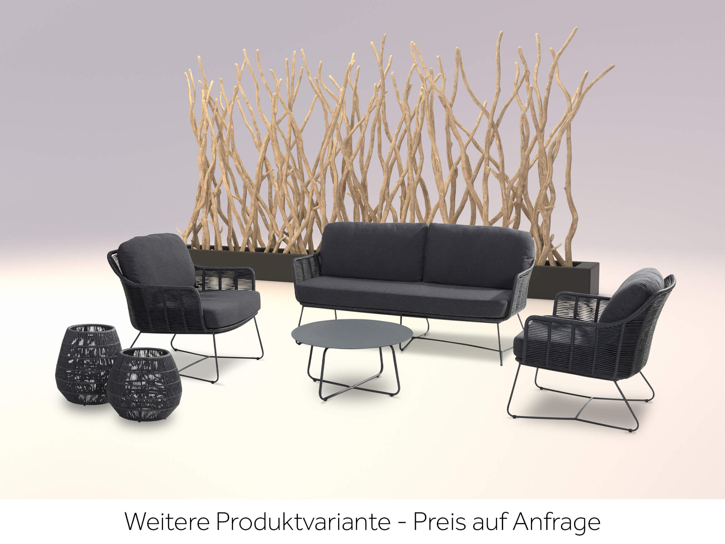 Gartensessel Bellino 4 Seasons / Farbe: Anthrazit