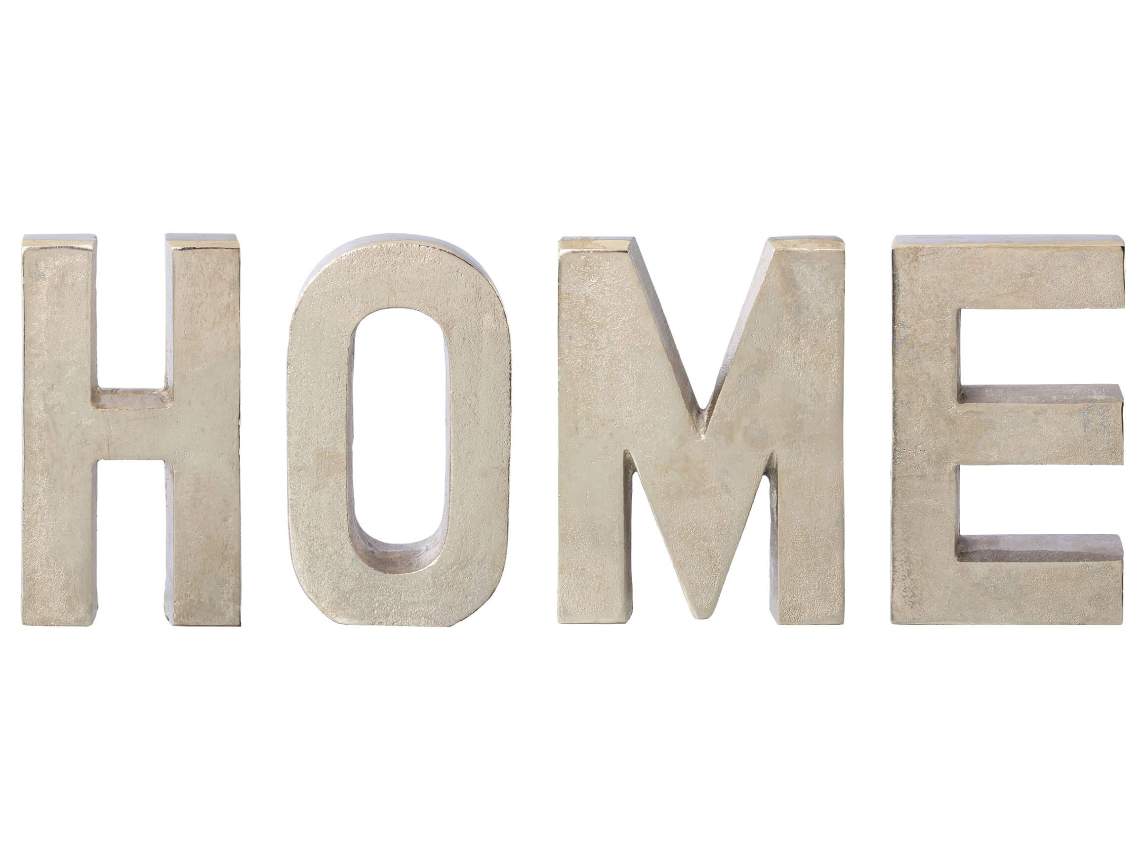 Schriftzug Home, Silber H: 20 cm Gasper