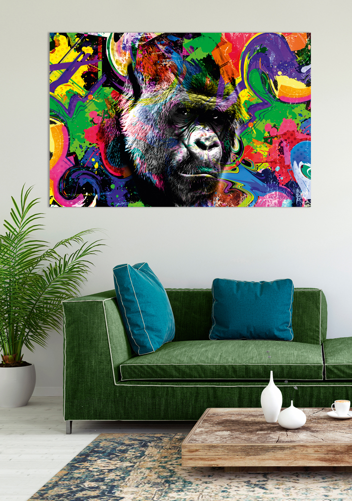 Alubild Pop Art Gorilla image LAND