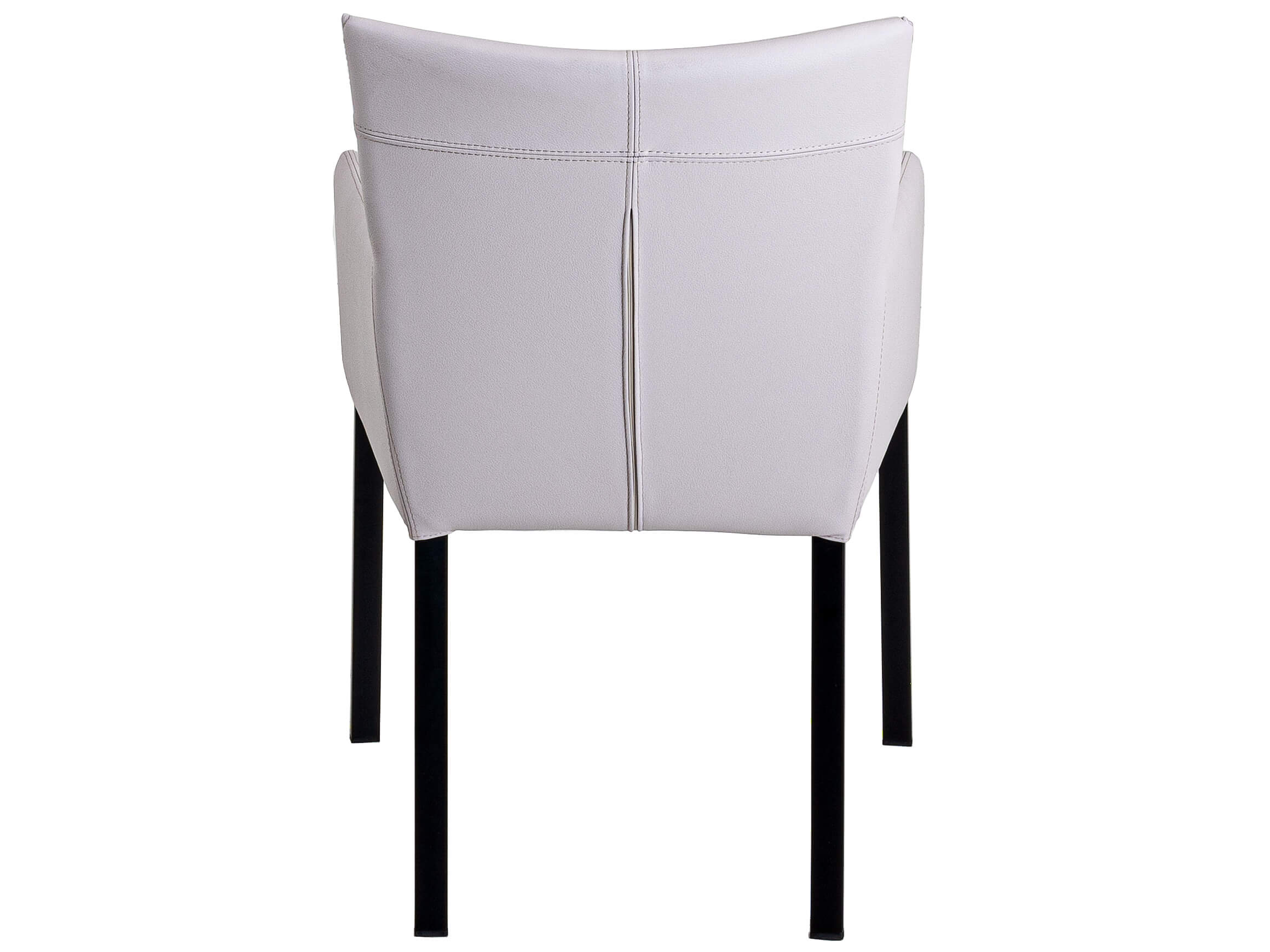 Armlehnstuhl Loredana Lüönd / Farbe: Hellgrau / Material: Leder