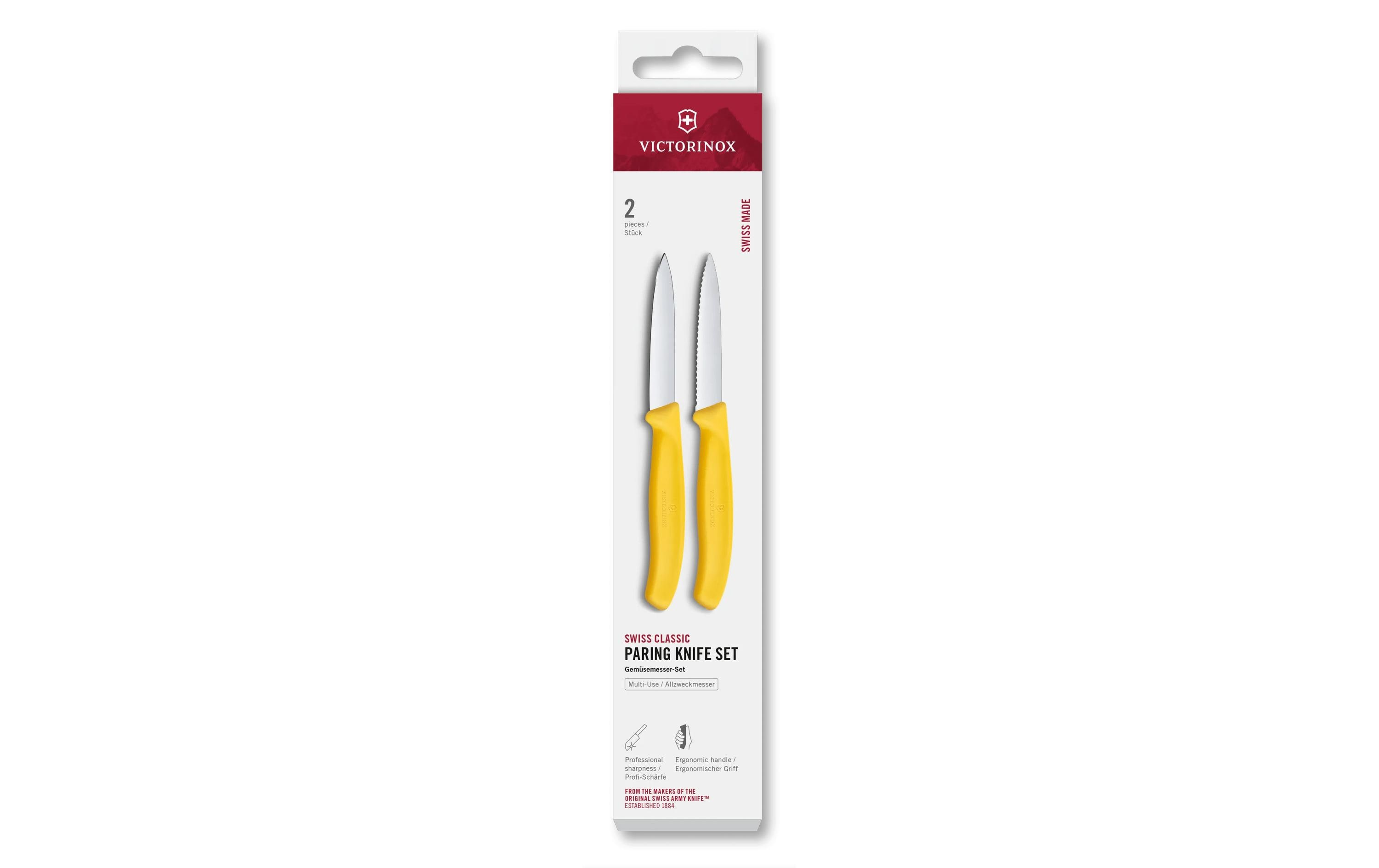 Messer-Set Swiss Classic, 8 cm, 2 Stück Von Victorinox Alltron / Farbe: Gelb