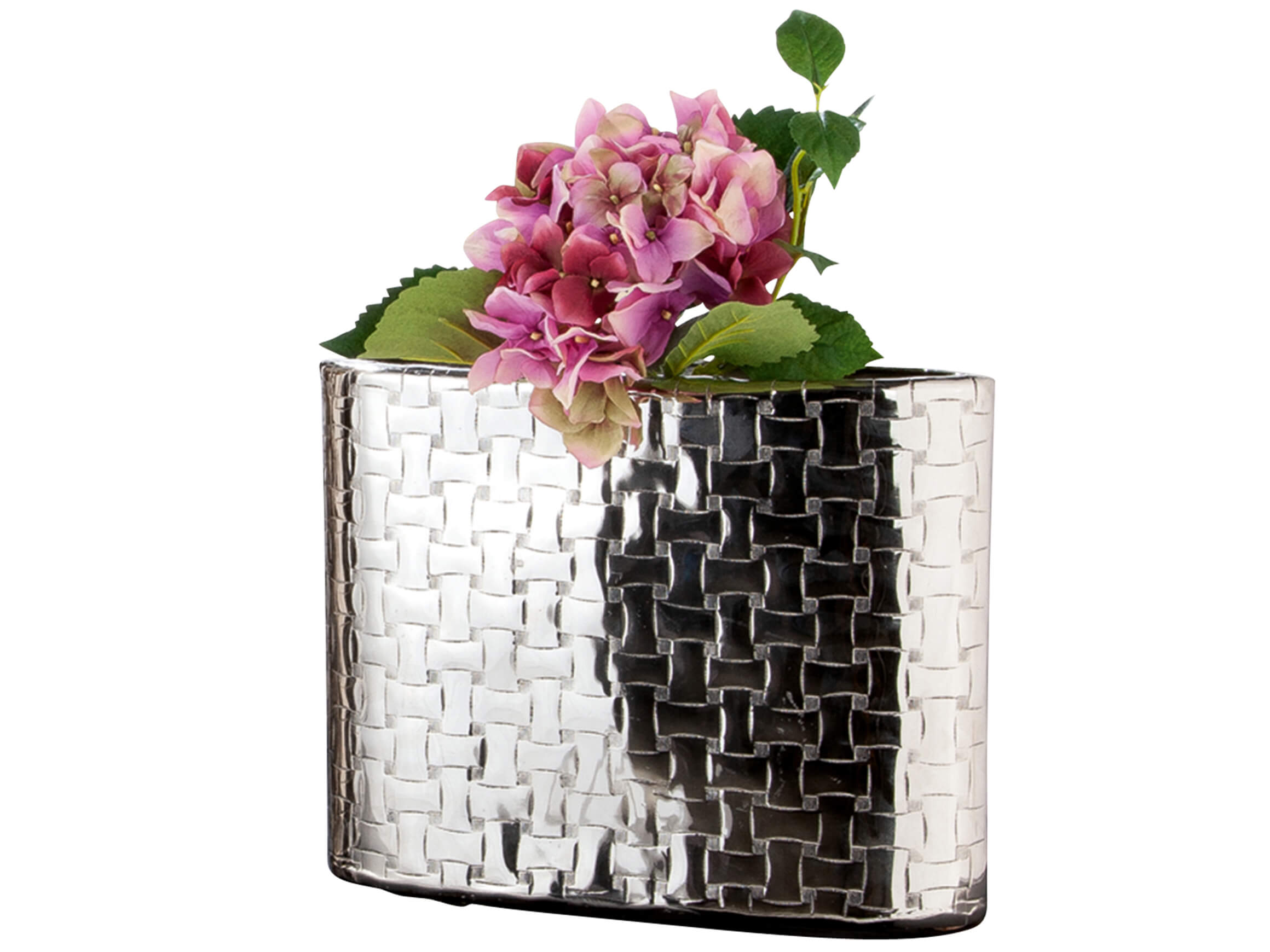 Gilde Vase Treccia mit Flechtmuster  H: 26 cm  | Schubiger Möbel