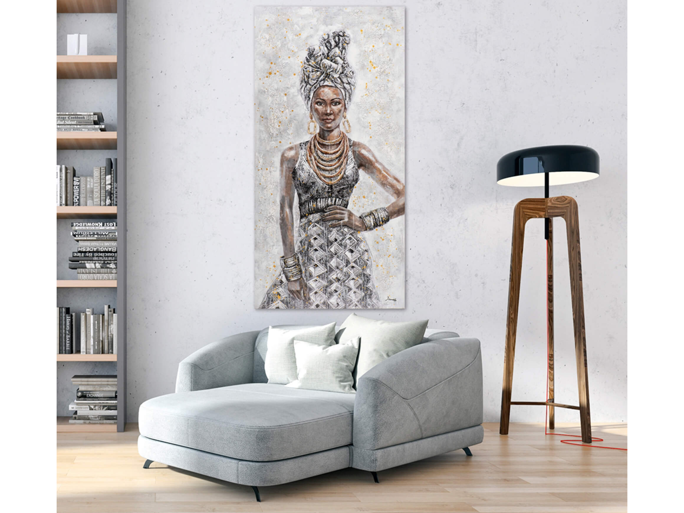 Bild Dunkle Schönheit mit Imposantem Kleid image LAND