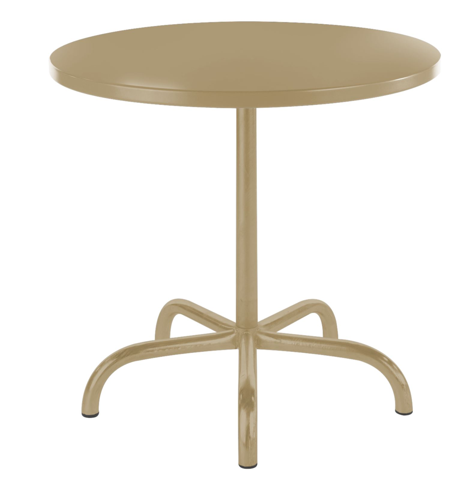 Metalltisch Säntis Rund Schaffner / Farbe: Pastellbraun