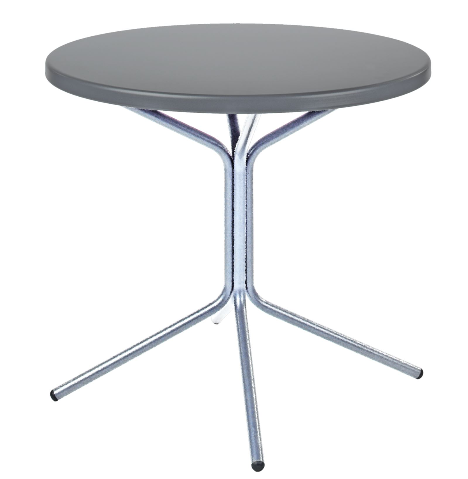 Metall-Beistelltisch Pix Rund Feuerverzinkt von Schaffner / Farbe: Alusilber / DxH: 54 x 54 cm