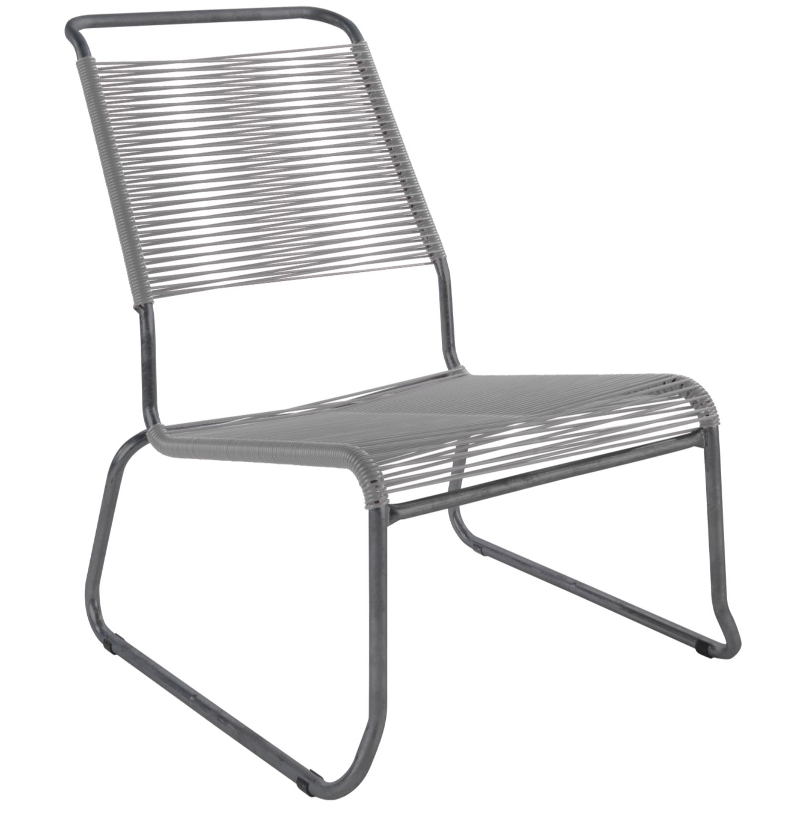 Schaffner Spaghetti-Kufen-Lounger Säntis Hochlehner Grau | Schubiger Möbel