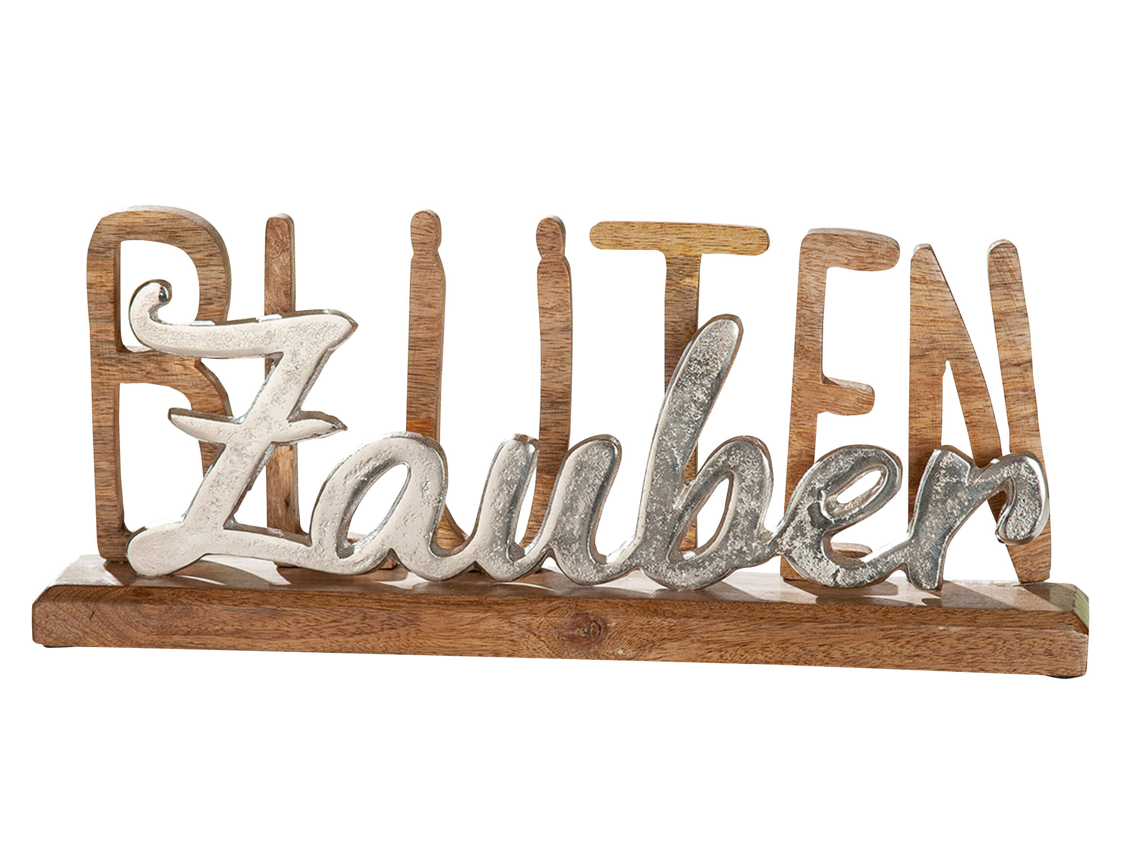 Figur Blütenzauber Holz Metall H: 17 cm Gilde