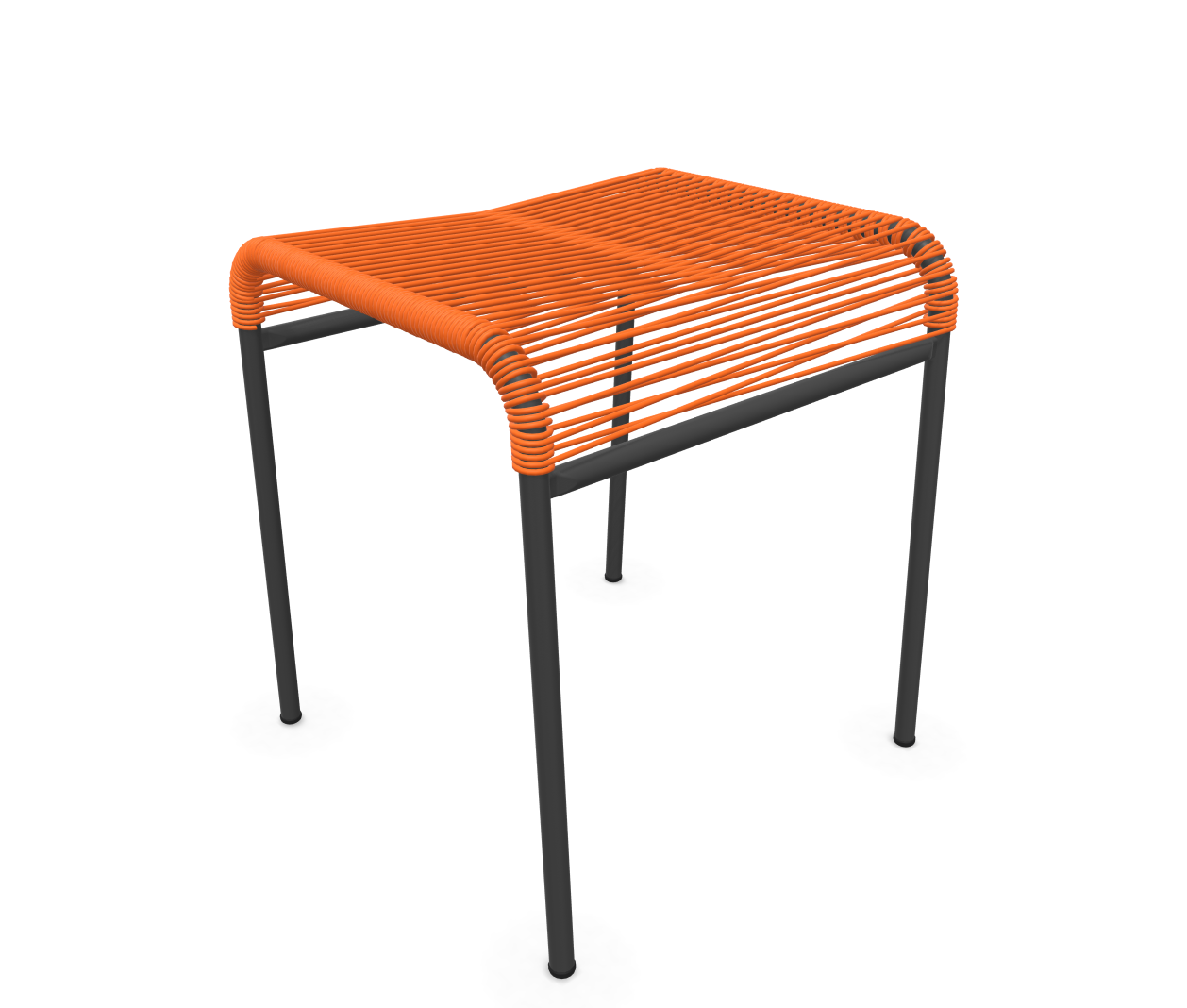 Schaffner Spaghetti-1er-Hocker Säntis Hoch Orange | Schubiger Möbel
