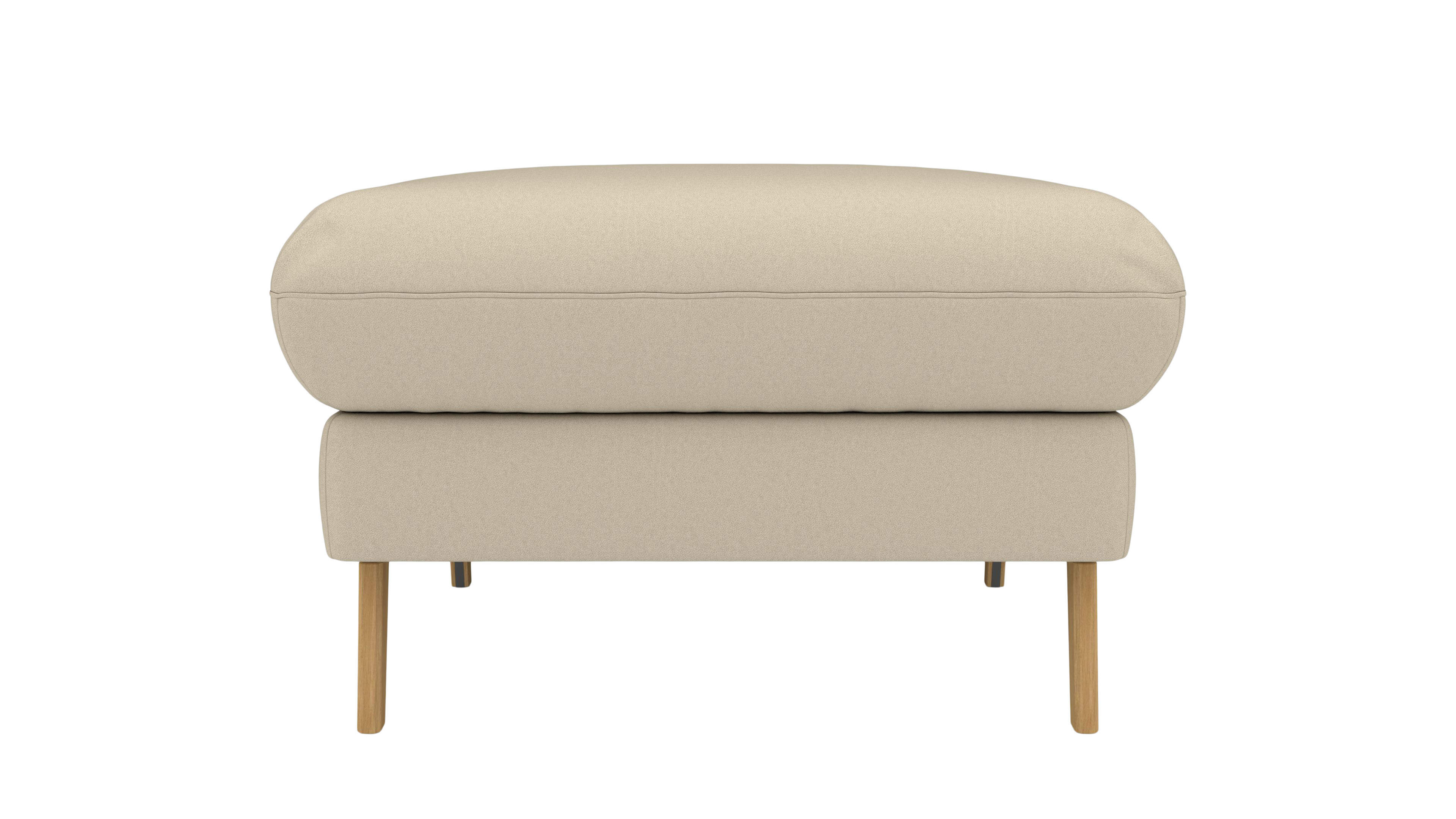 Hocker Mars UrbanDesign / Farbe: Beige / Bezugsmaterial: Stoff