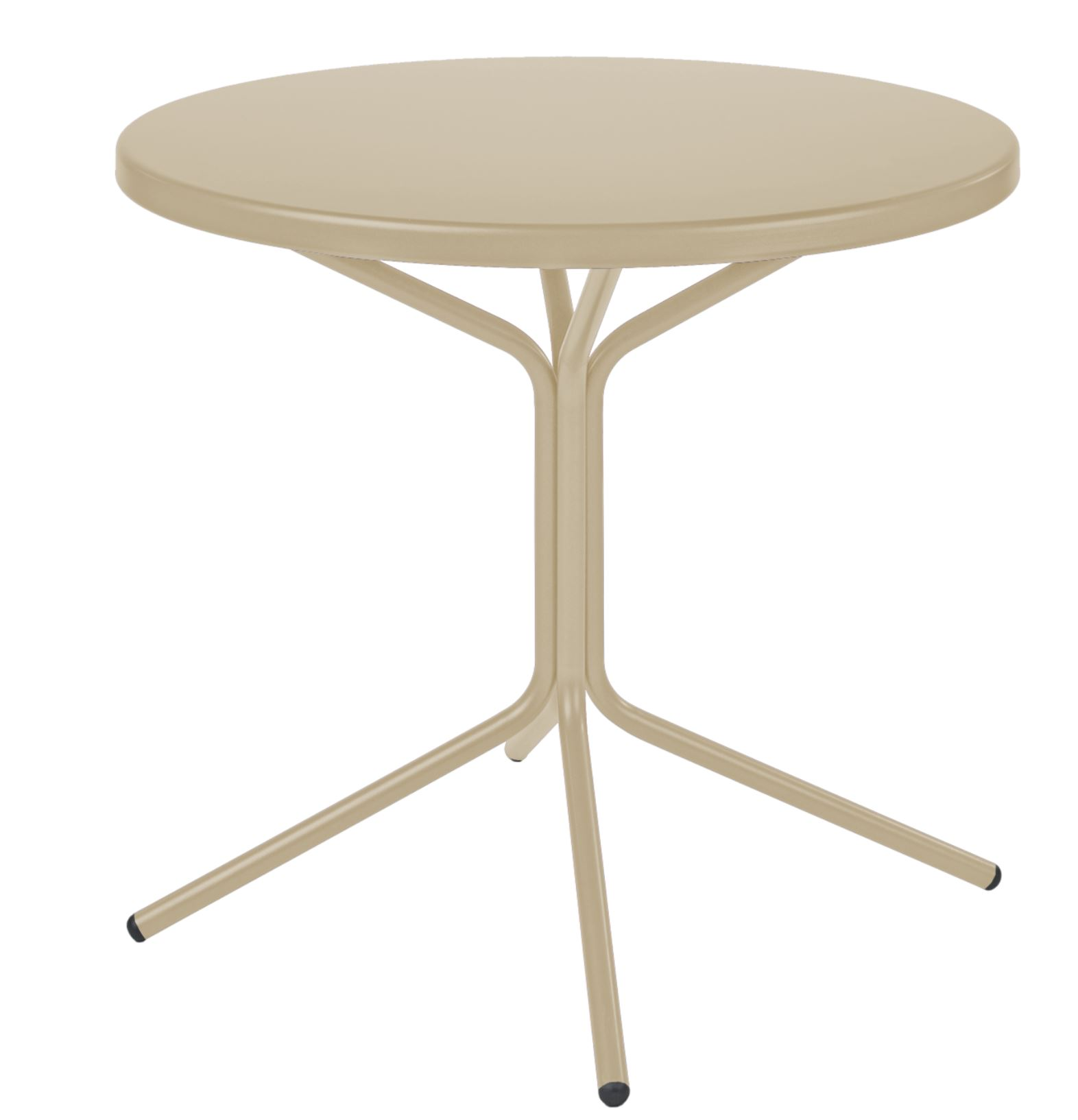 Metall-Bistrotisch Pix Rund von Schaffner / Farbe: Pastellsand / DxH: 80 x 72 cm