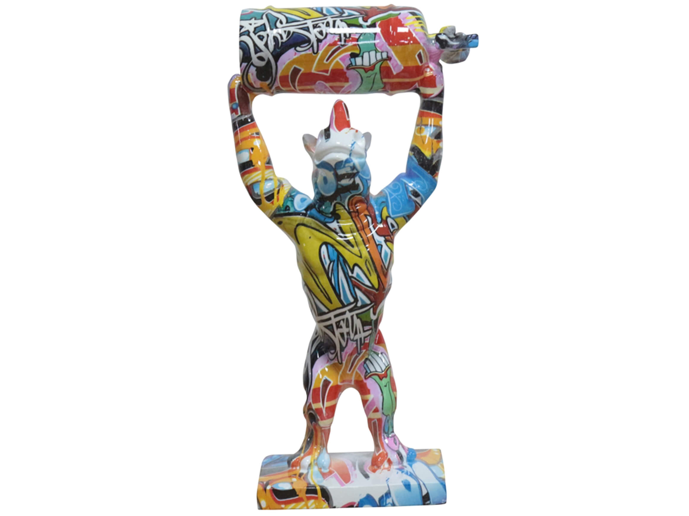 Skulptur Power Rhino image LAND / Grösse: 16 x 32 cm