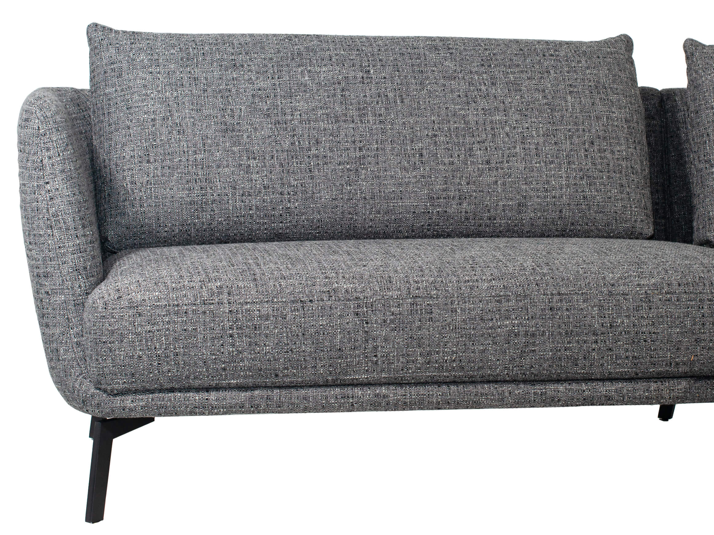 Ecksofa Pearl Candy / Farbe: Anthrazit / Bezugsmaterial: Stoff