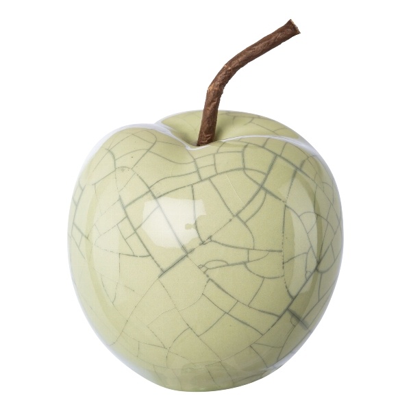 Gasper Objekt Apfel Keramik, Hellgrün D: 7 cm  | Schubiger Möbel