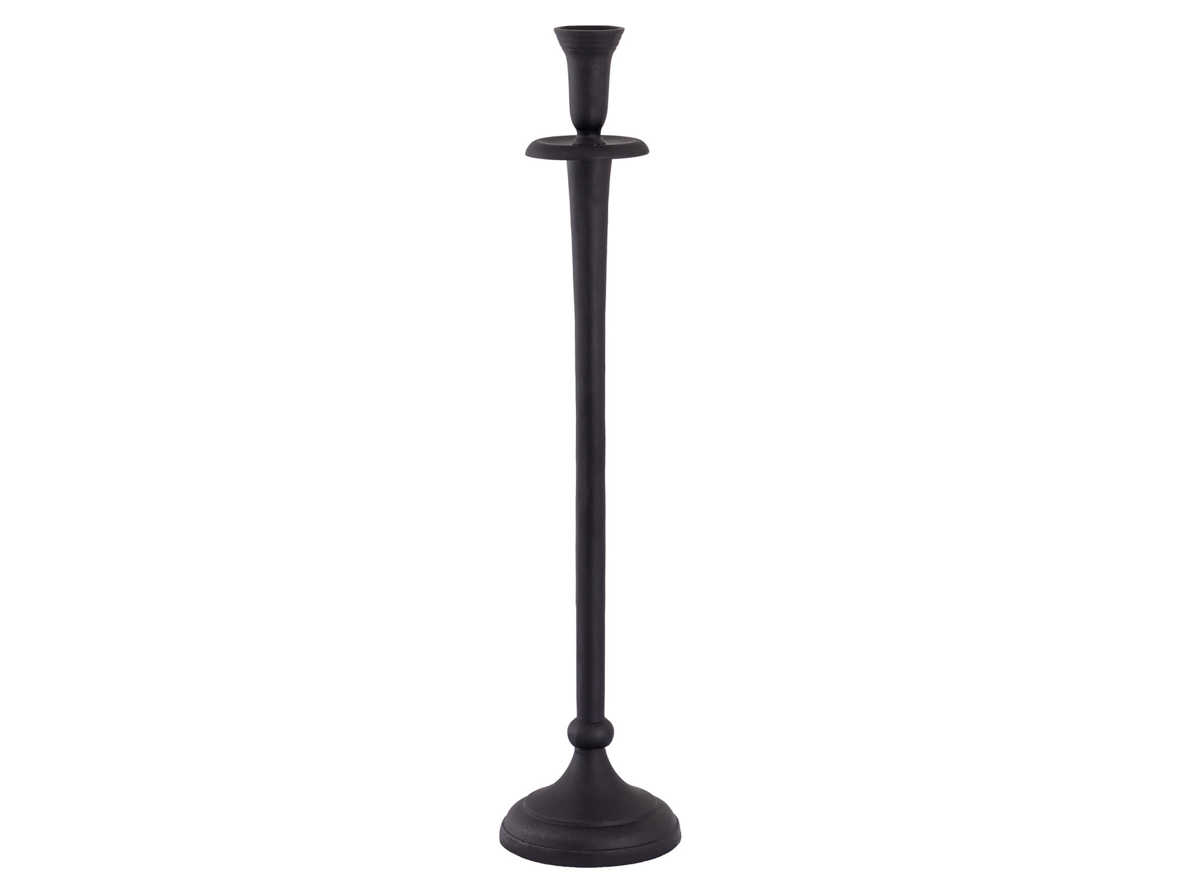 Decofinder Kerzenständer Aluminium Schwarz H: 58 cm  | Schubiger Möbel