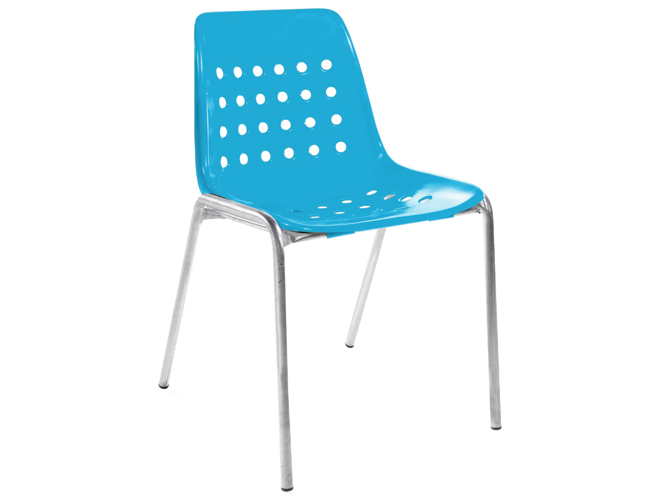 Schalen-Stuhl Bermuda Feuerverzinkt von Schaffner / Farbe: Türkis / Grösse: 49 x 52 cm