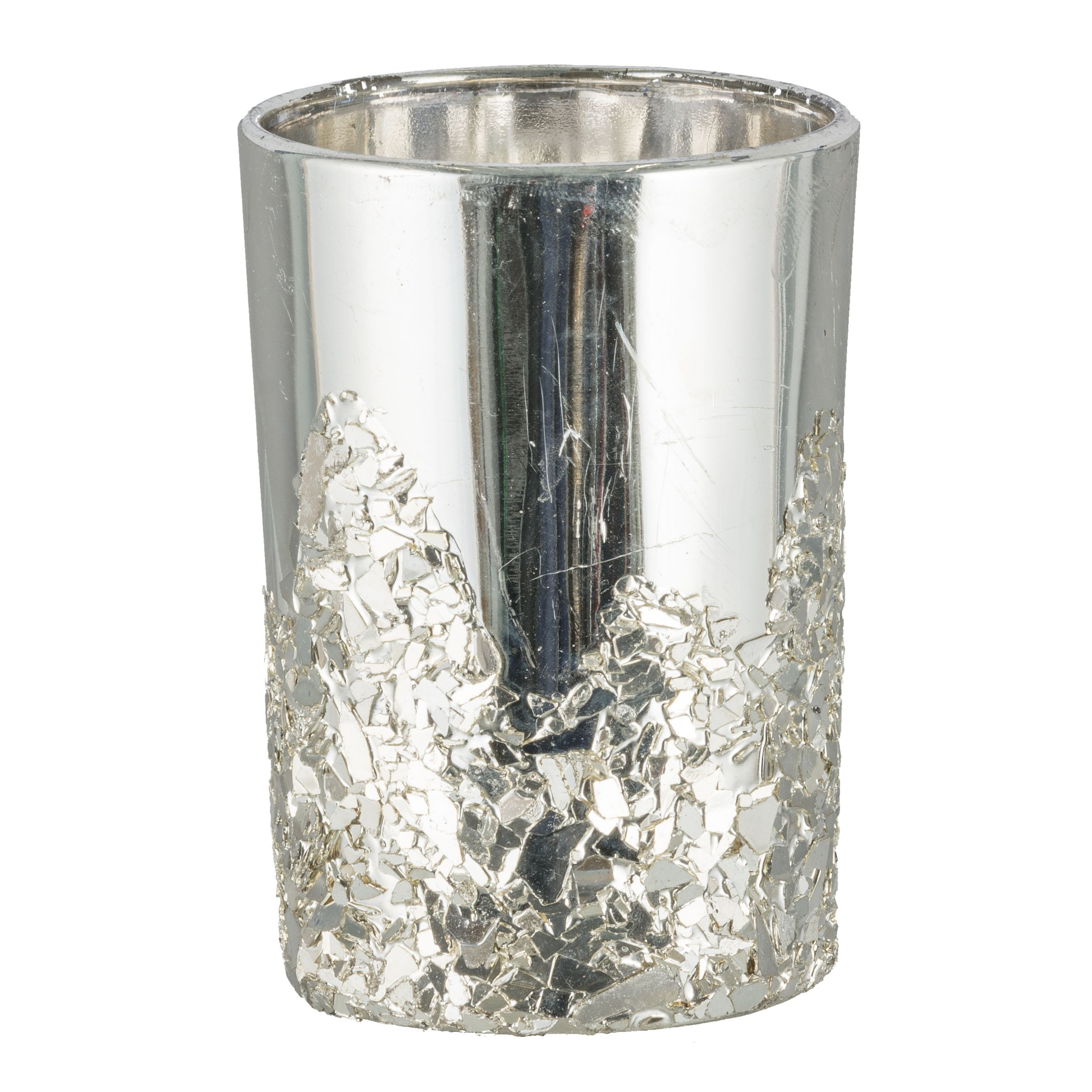 Windlicht Shine, Silber B: 8 cm Gasper