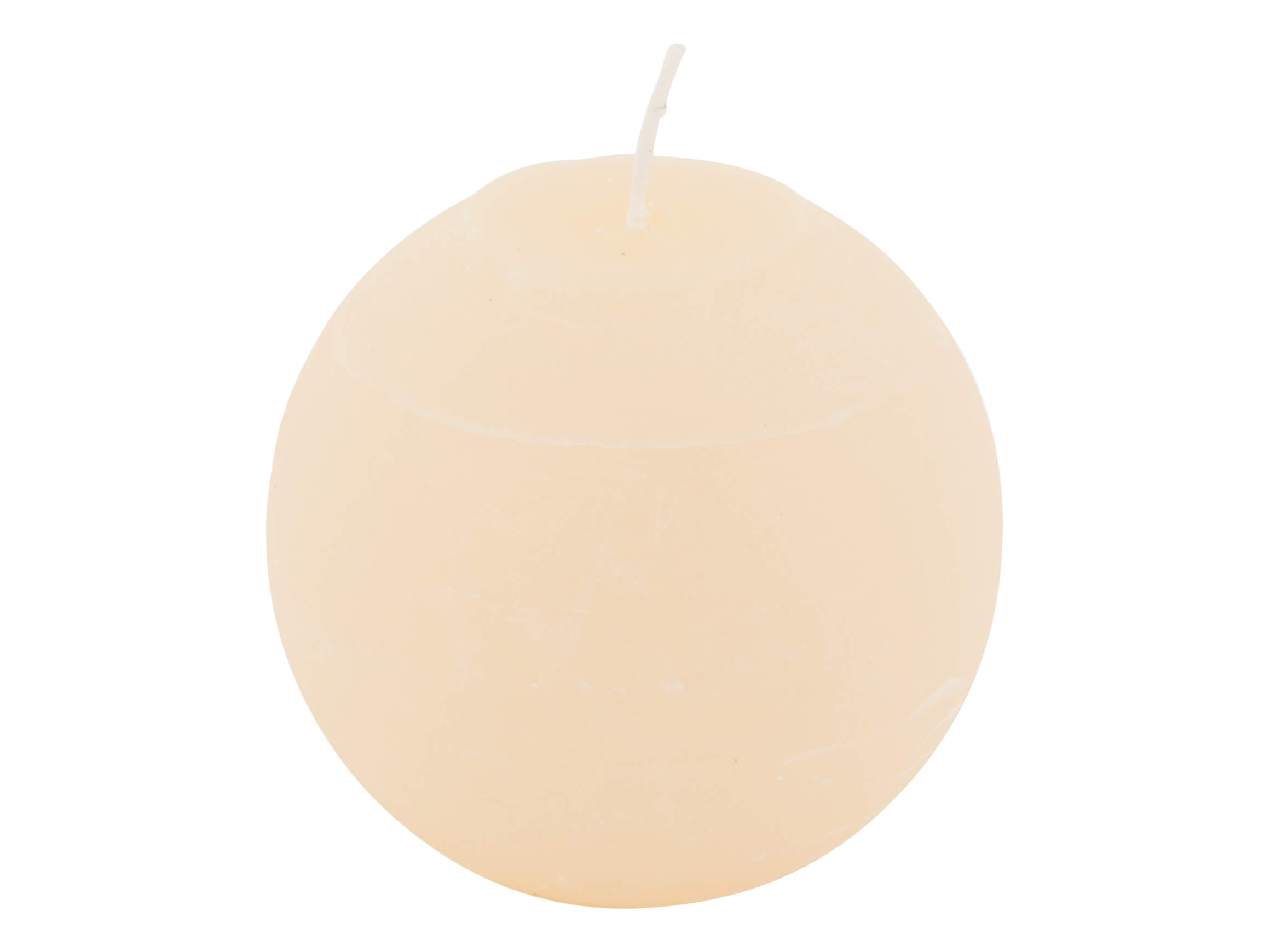 Kaheku Kerze Kugel Elfenbein 10 cm Grau | Schubiger Möbel