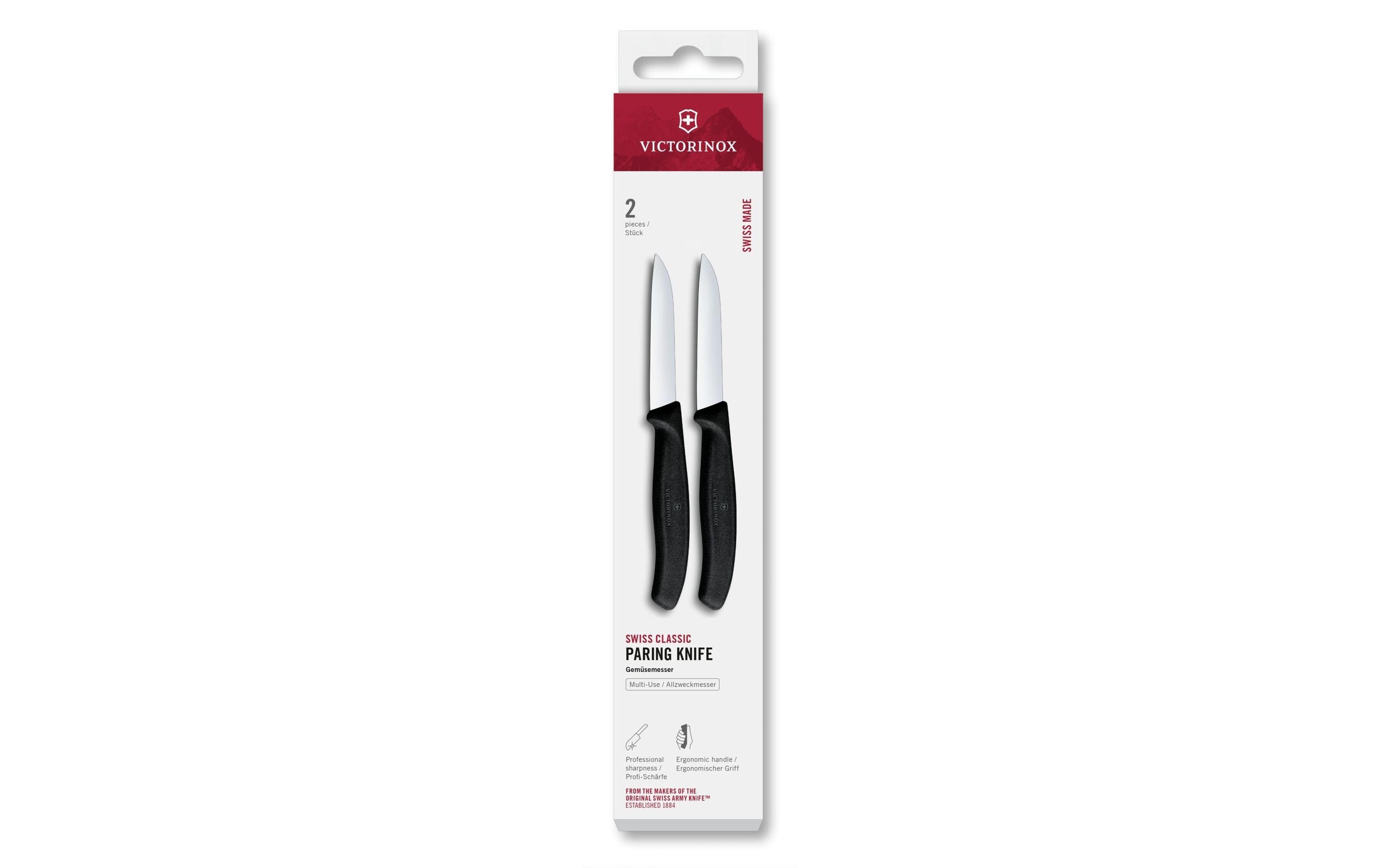 Gemüsemesser Swiss Classic, 8 cm, 2 Stück Von Victorinox Alltron / Farbe: Schwarz