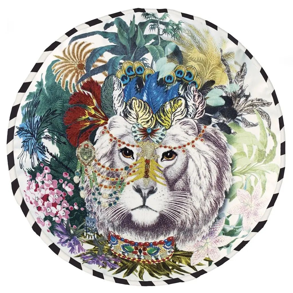 Kissen Jungle King - Opiat Designers Guild / Farbe: Mehrfarbig von Christian Lacroix
