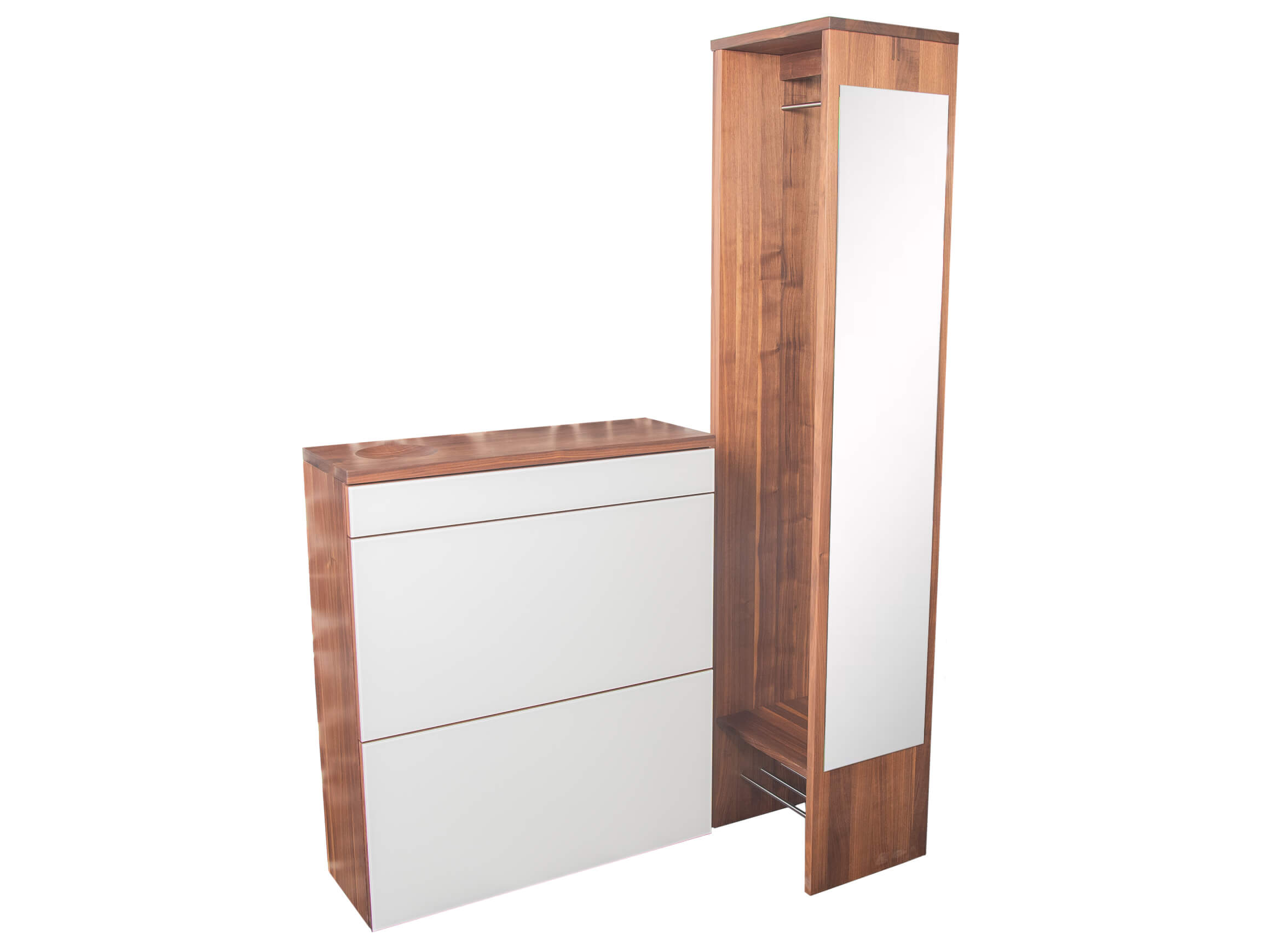 Garderobe Cubus Team 7 / Farbe: Nussbaum