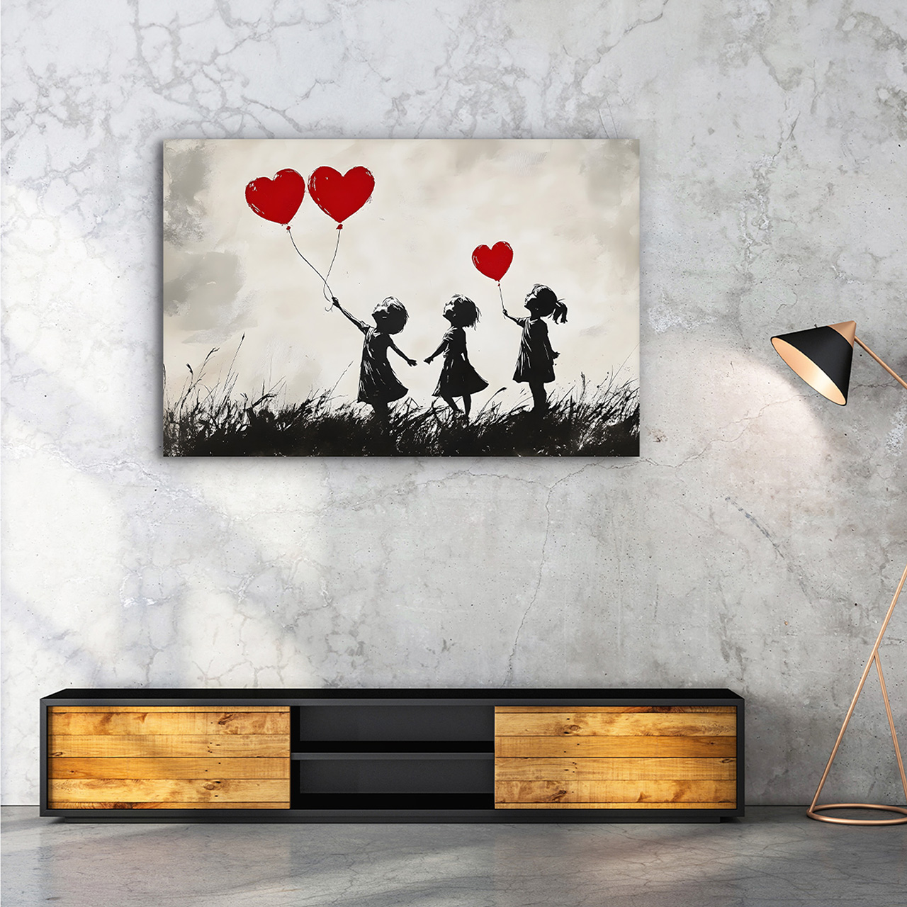 Canvas-Love Balloons-image LAND
