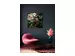Digitaldruck auf Glas Schwarze Schönheit mit Blumenperücke i image LAND
