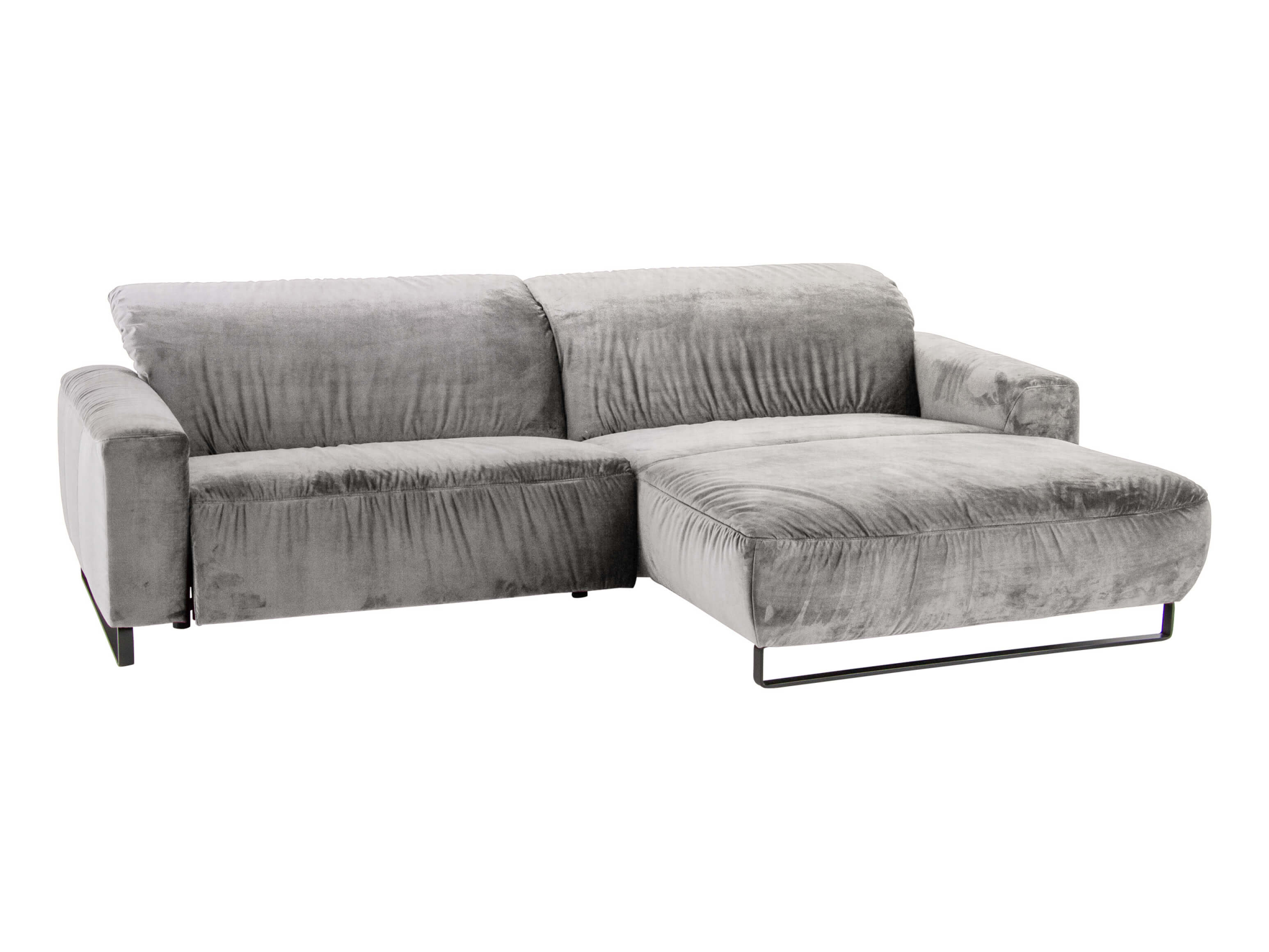 Ecksofa Eindhoven Basic Candy / Farbe: Silver / Material: Stoff Basic