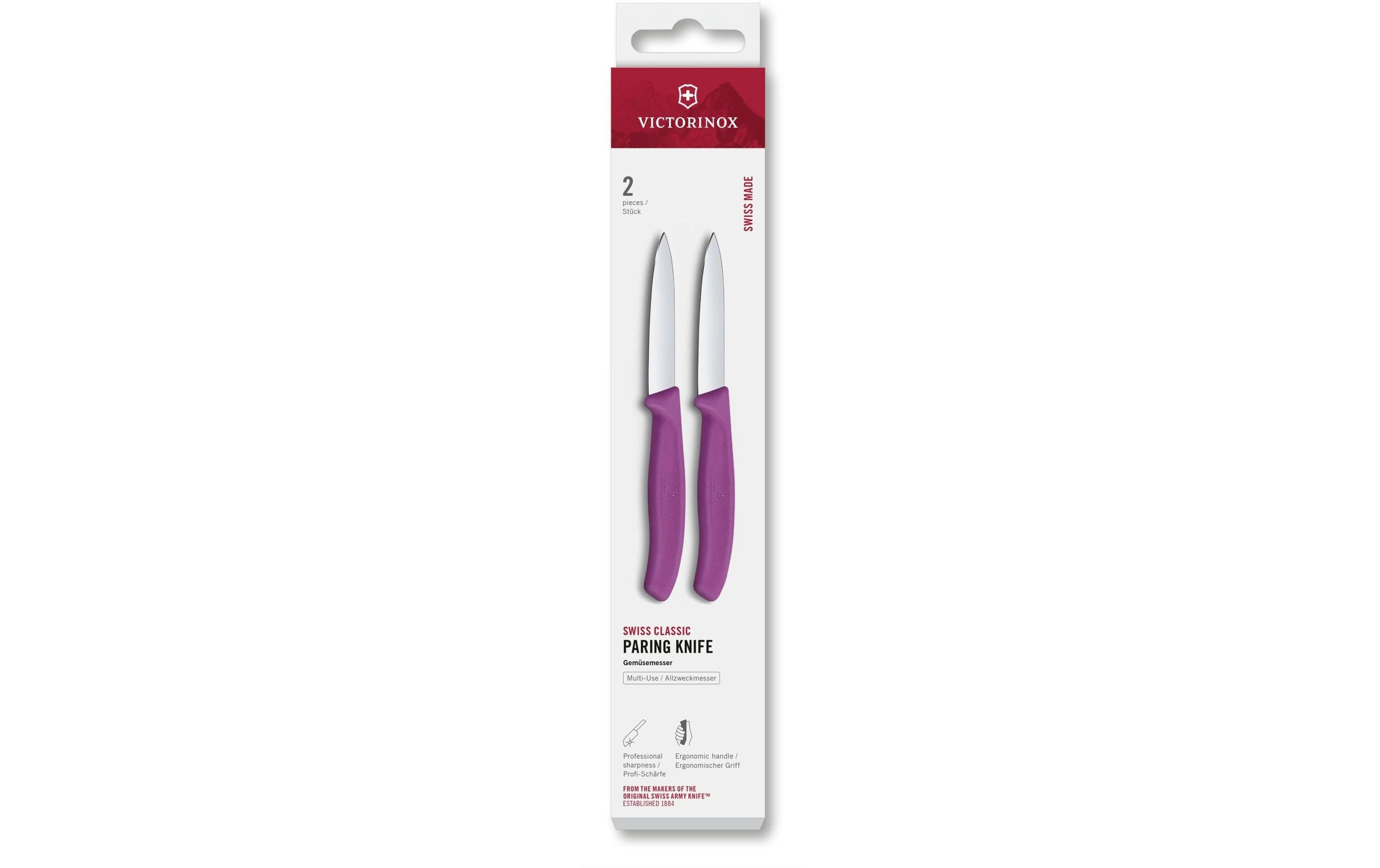 Messer-Set Swiss Classic, 8 cm, 2 Stück Von Victorinox Alltron / Farbe: Violett