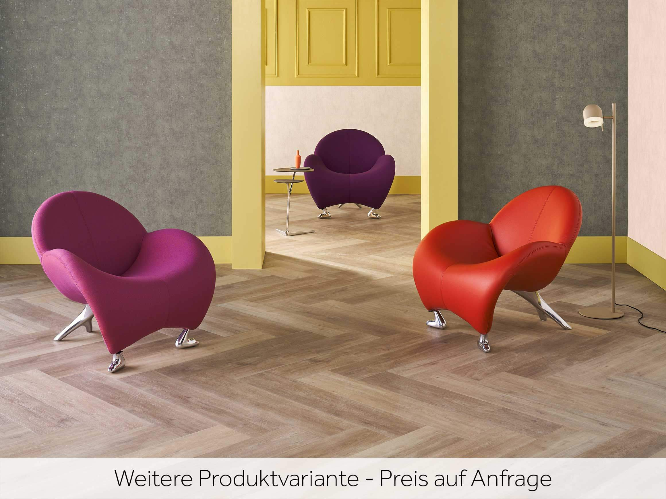 Sessel Papageno, Leder Rot, Alufüsse, b 91 cm t 82 cm h 80 cm