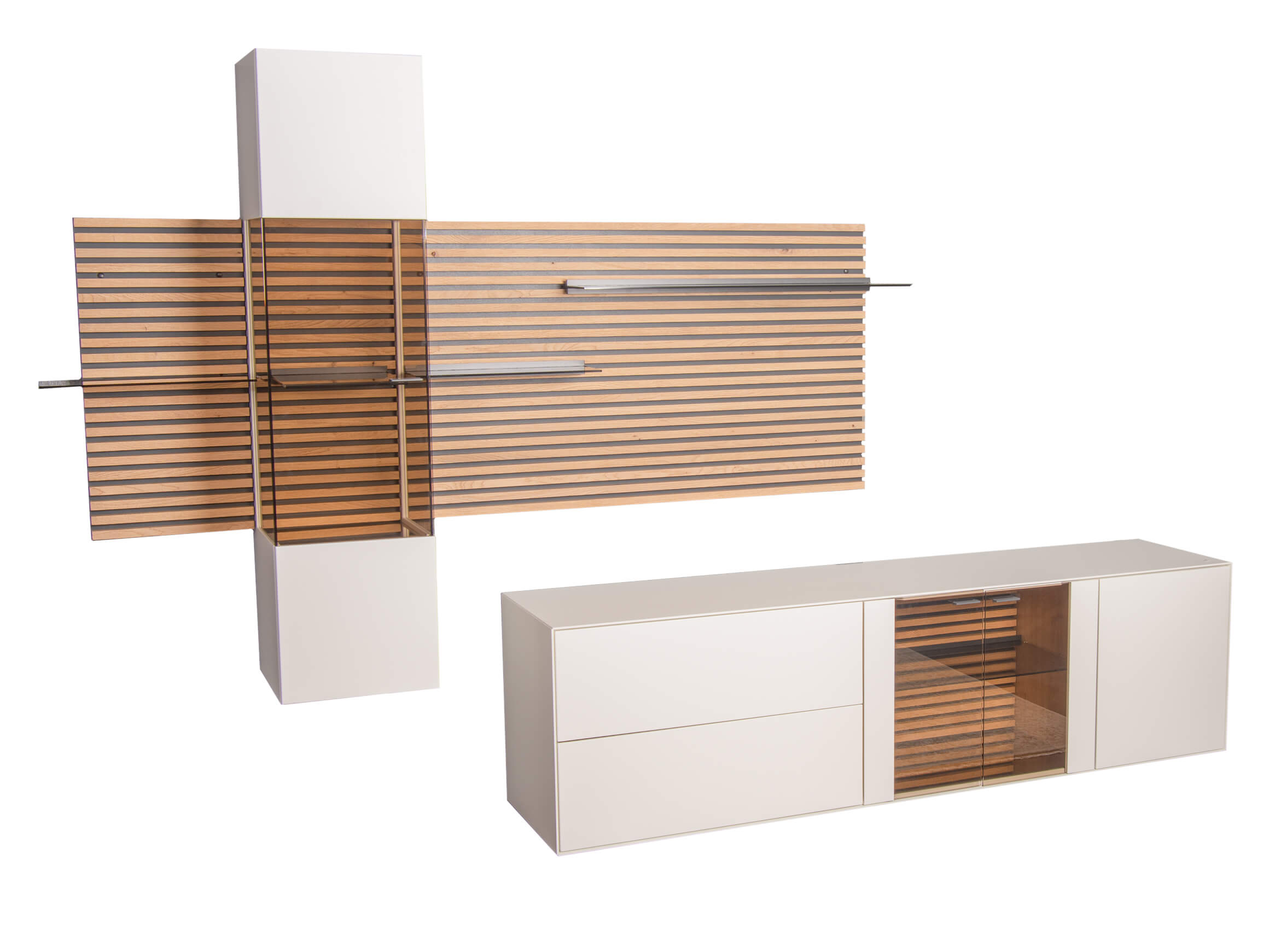 Lamellenpaneel Yonna Hartmann / Farbe: Holzfarbig