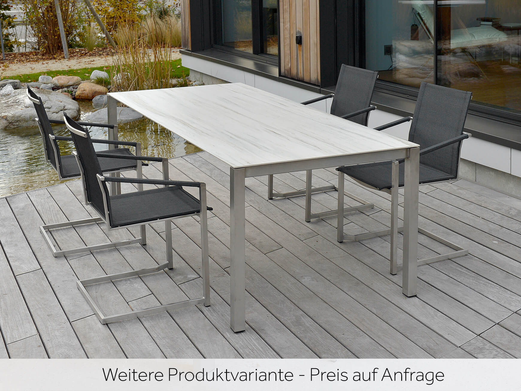 Gartentisch Malu, Ausziehbar, Keramik Dekton, b 160-220